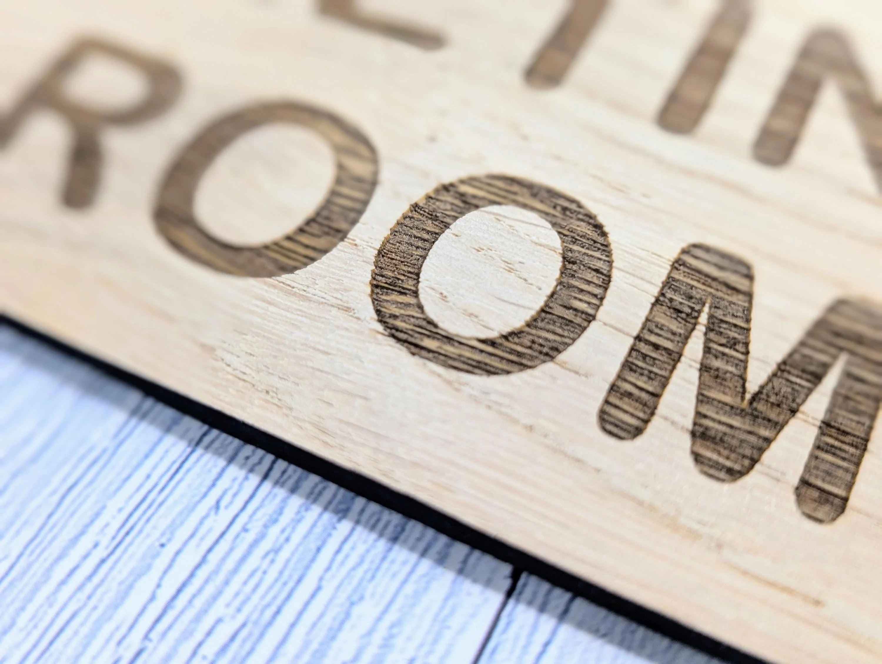Personalised Oak Veneer Door Sign – Meeting Room or Custom Text | Wooden Wall Plaque for Office, Home or Study – 4 Sizes - Image 7