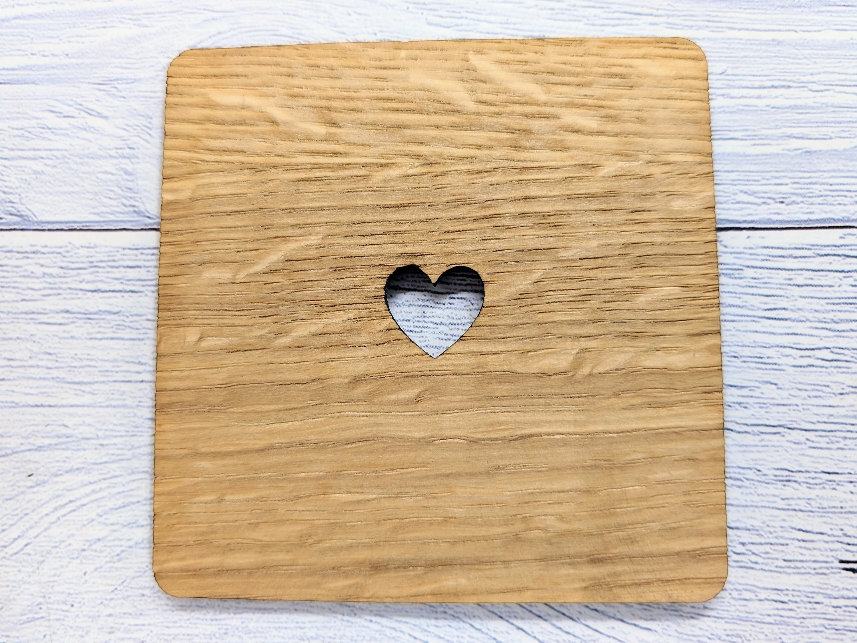 Personalised Oak Veneered Wedding Coasters - Customisable with Names, Date & Heart Design, 90mm x 90mm, Unique Wooden Wedding Favours - Image 6
