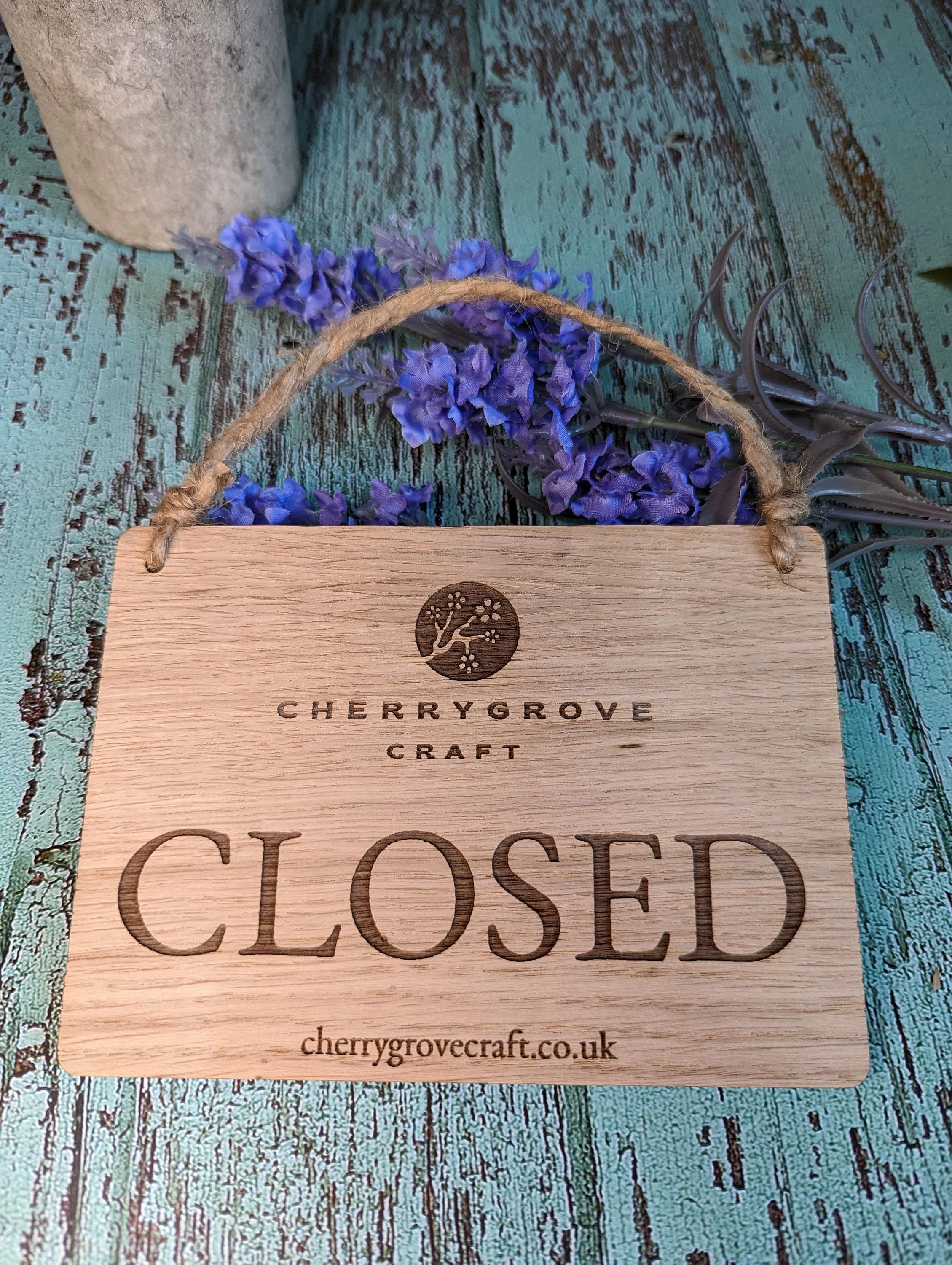Personalised Wooden Open Closed Sign for Shops and Businesses - Image 3