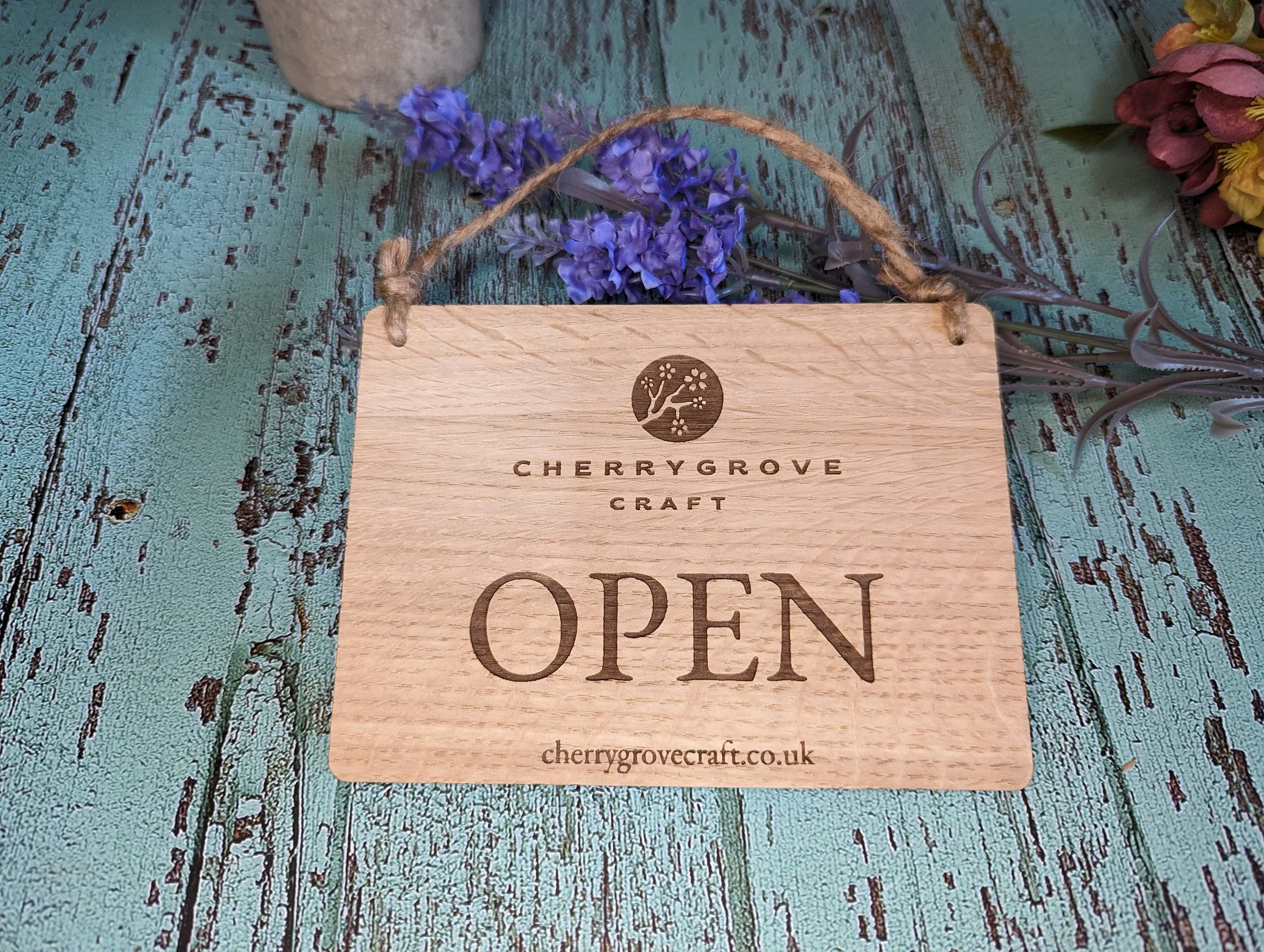 Personalised Wooden Open Closed Sign for Shops and Businesses - Image 5