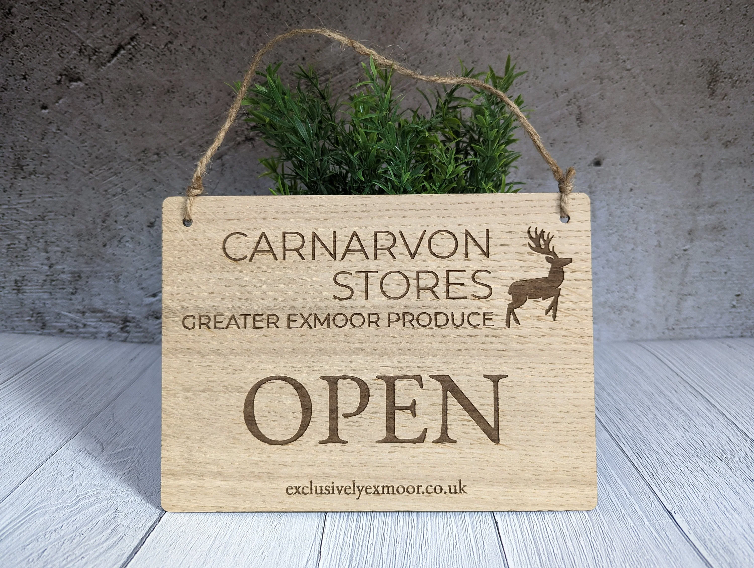 Personalised Wooden Open Closed Sign for Shops and Businesses - Image 6