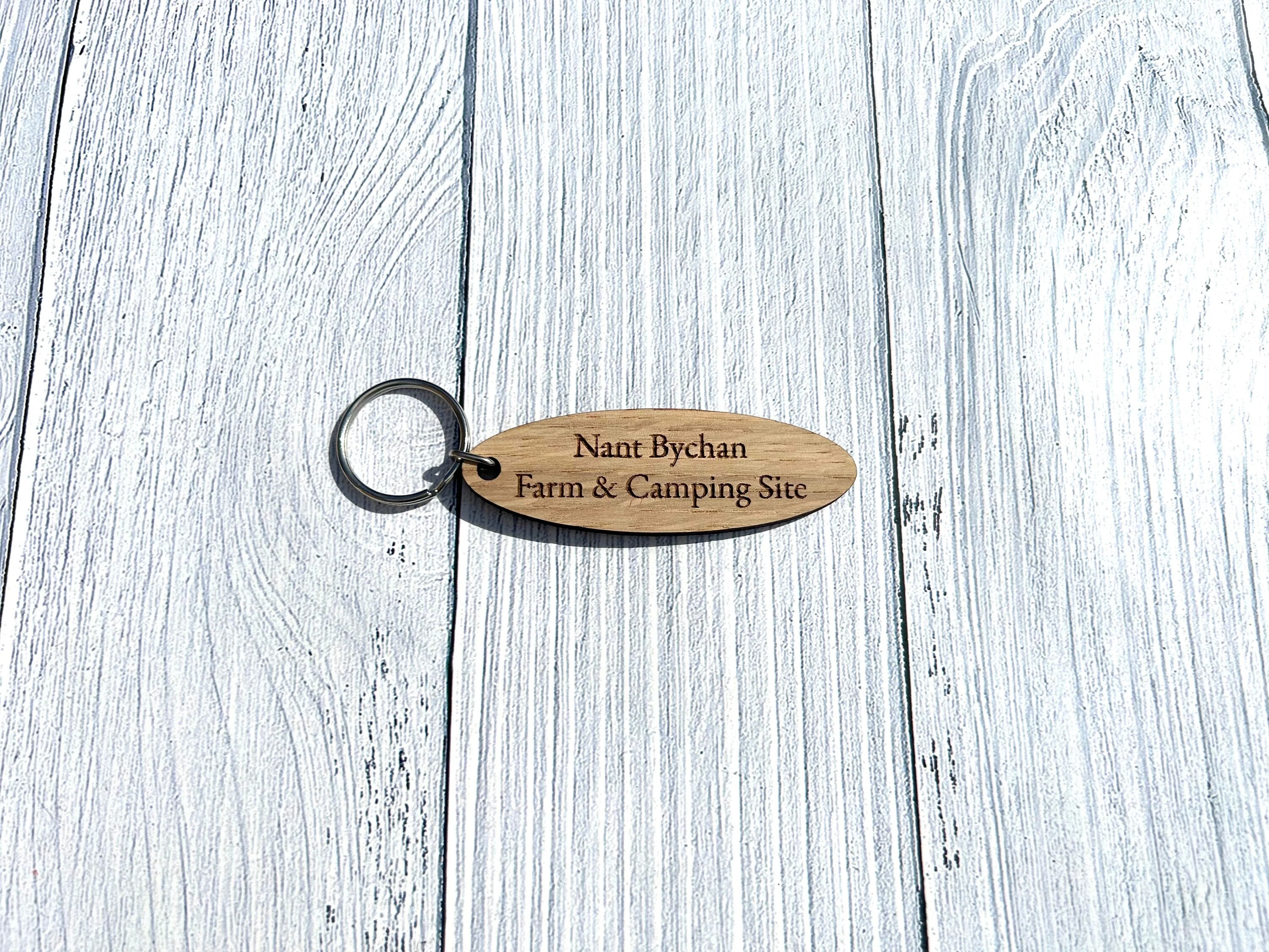Personalised Oval Farm Keyrings | Custom Keyfobs | Wooden Keyring | Bulk | Gifts For Farmers | Oak Keyring | Bulk Keyrings Farm Business - Image 4
