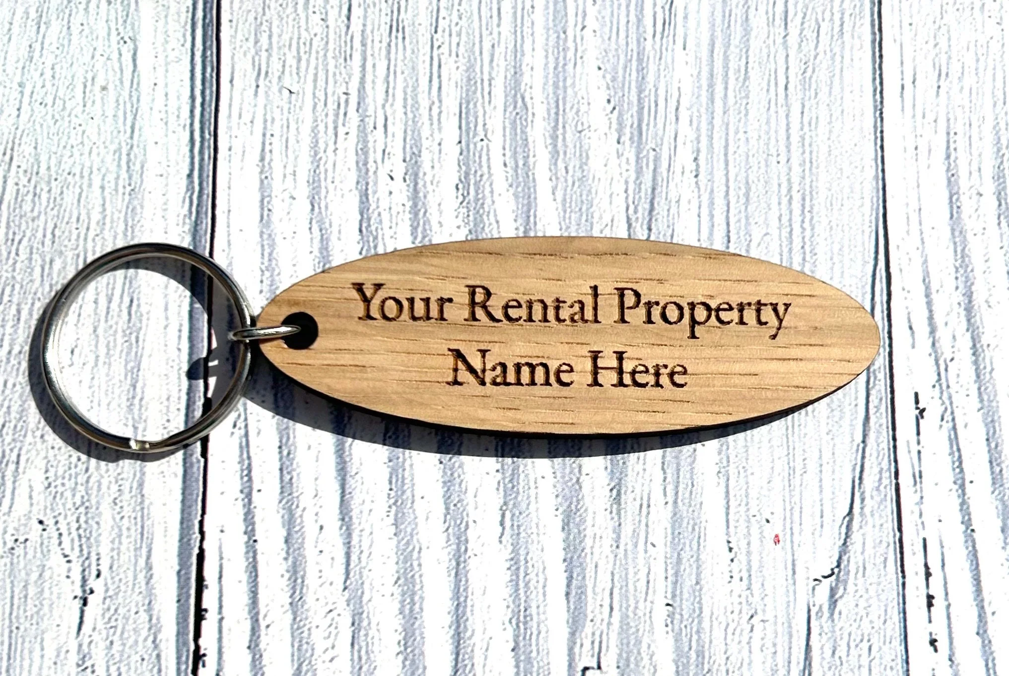 Personalised Oval Keyrings | Custom Keyfobs | Wooden Keyring | Oak Wood | Bulk | Wooden Key Chain | Oak Keyring | Bulk Keyrings - Image 4