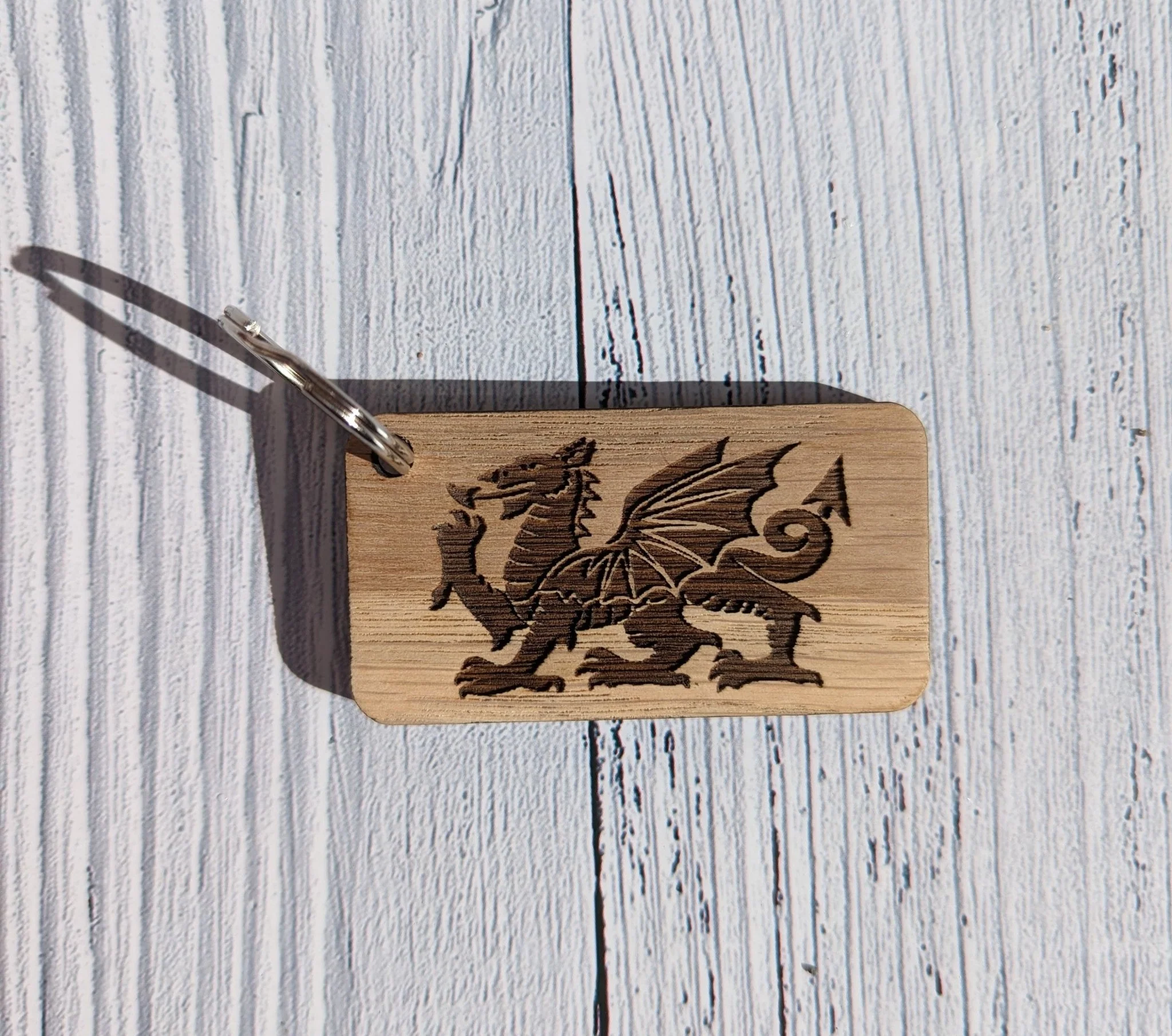 Personalised Patriotic Welsh Keyrings with Welsh Dragon and Phrases - Image 8
