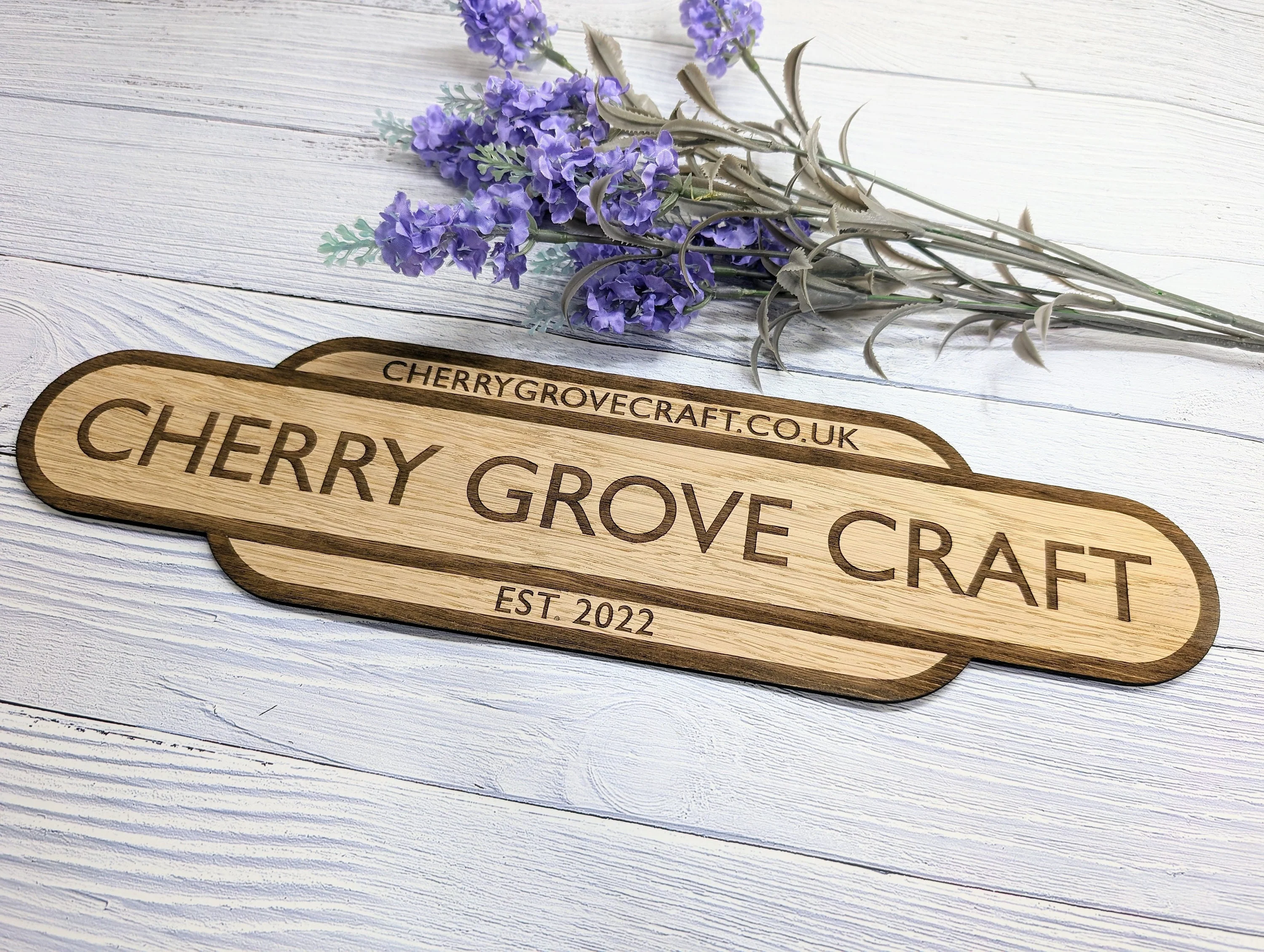 Personalised Railway Station Business Name Door Sign - Indoor Use - Oak MDF - Customisable Text, 4 Sizes - Eco-Friendly, British Rail - Image 4
