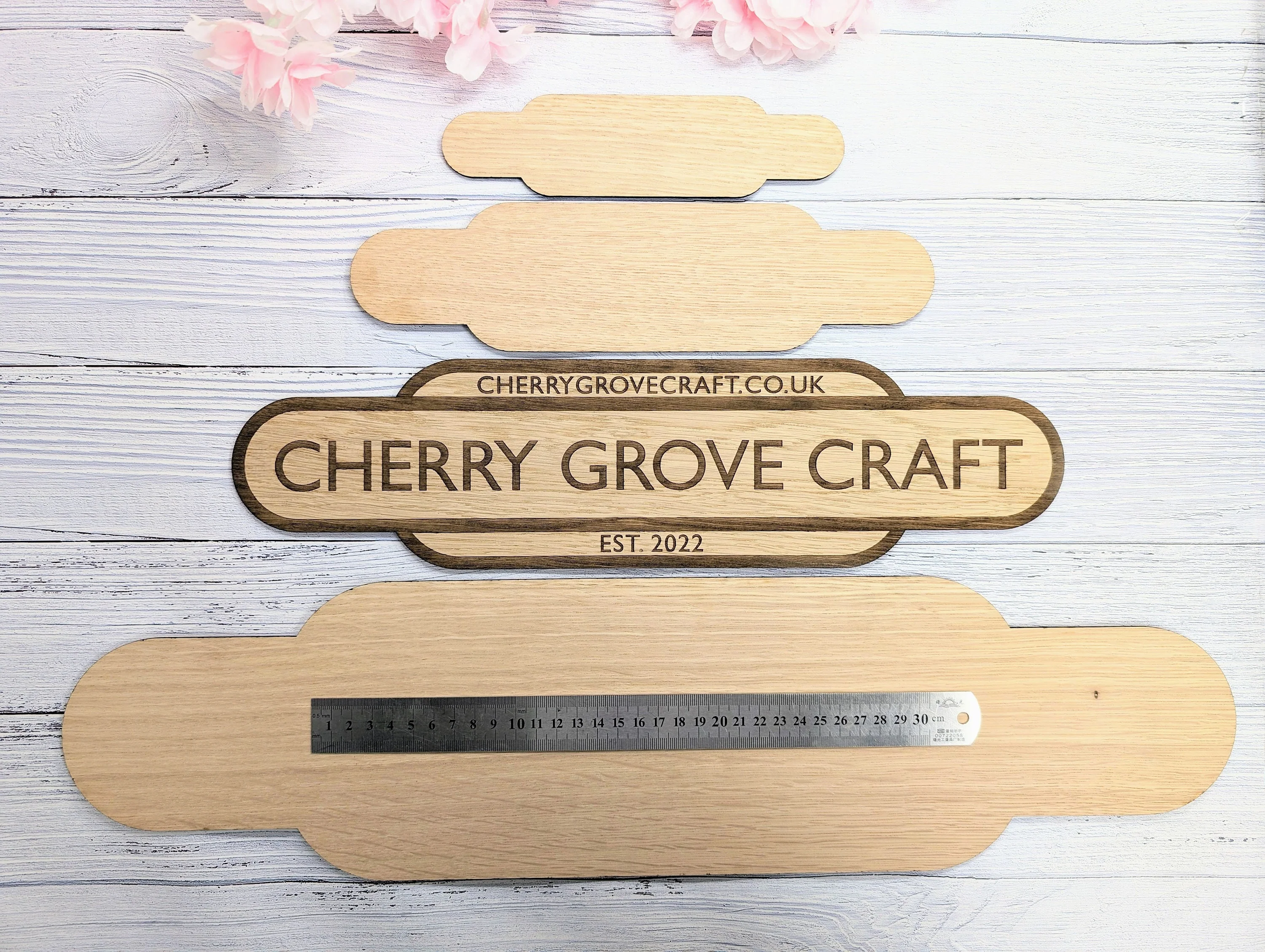Personalised Railway Station Business Name Door Sign - Indoor Use - Oak MDF - Customisable Text, 4 Sizes - Eco-Friendly, British Rail - Image 5