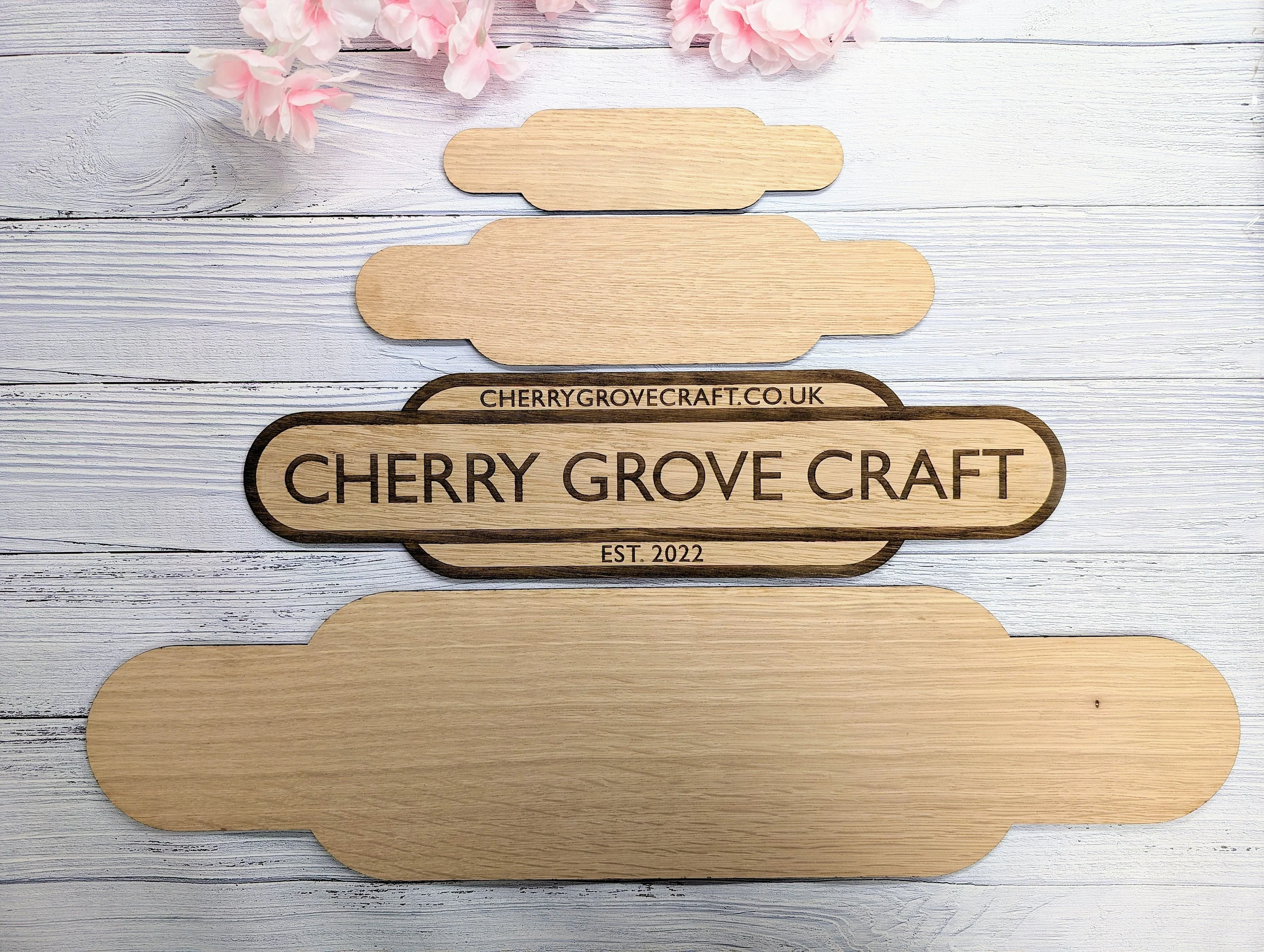 Personalised Railway Station Business Name Door Sign - Indoor Use - Oak MDF - Customisable Text, 4 Sizes - Eco-Friendly, British Rail - Image 6