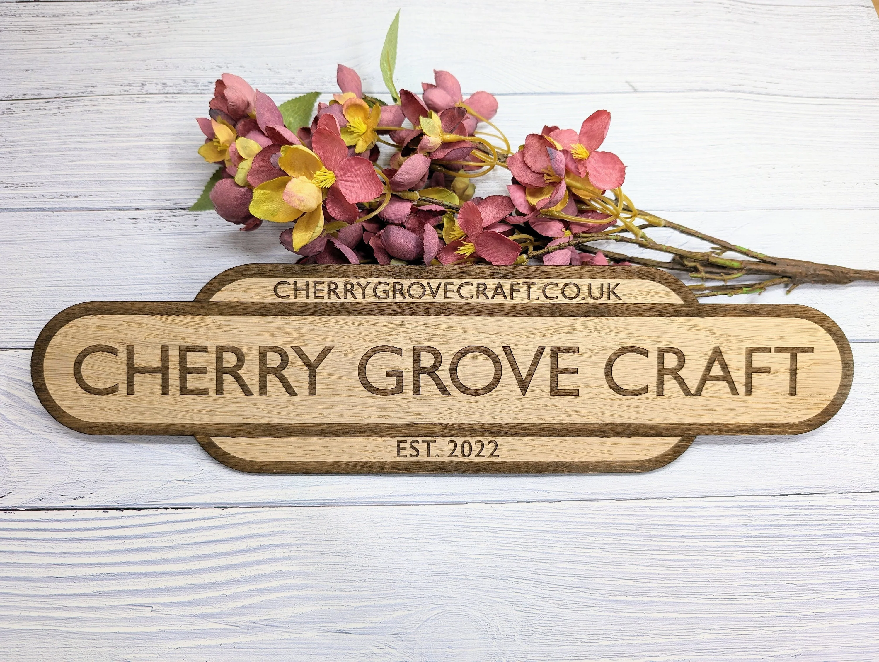Personalised Railway Station Business Name Door Sign - Indoor Use - Oak MDF - Customisable Text, 4 Sizes - Eco-Friendly, British Rail - Image 9