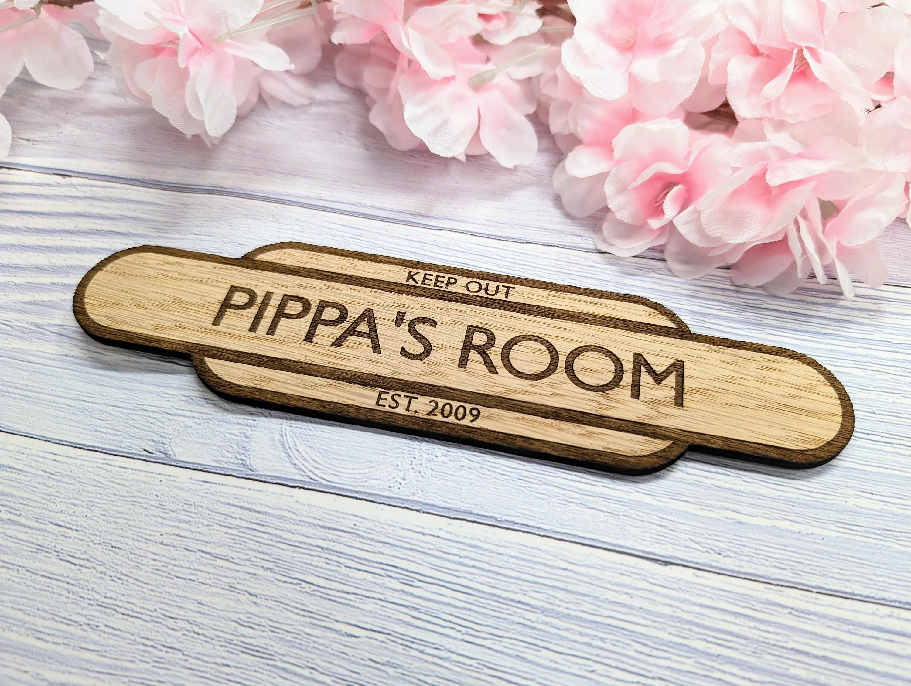 Personalised Railway Station Room Name Sign - Oak MDF - Customizable Text, 4 Sizes - Eco-Friendly, British Crafted Door Sign - Image 6