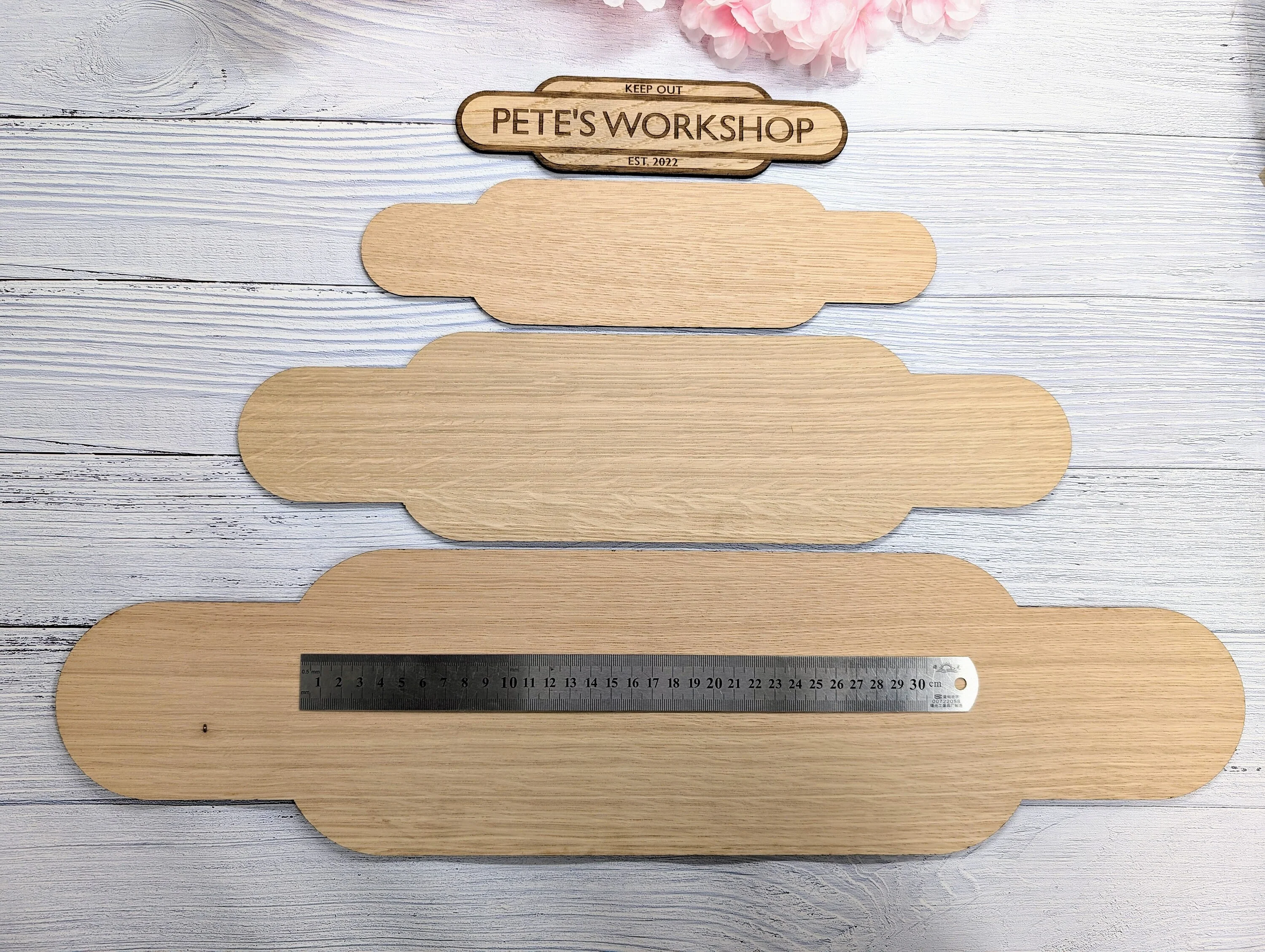 Personalised Railway Station Workshop Door Sign - Indoor Use - Oak MDF - Customisable Text, 4 Sizes - Eco-Friendly, British Rail - Image 7