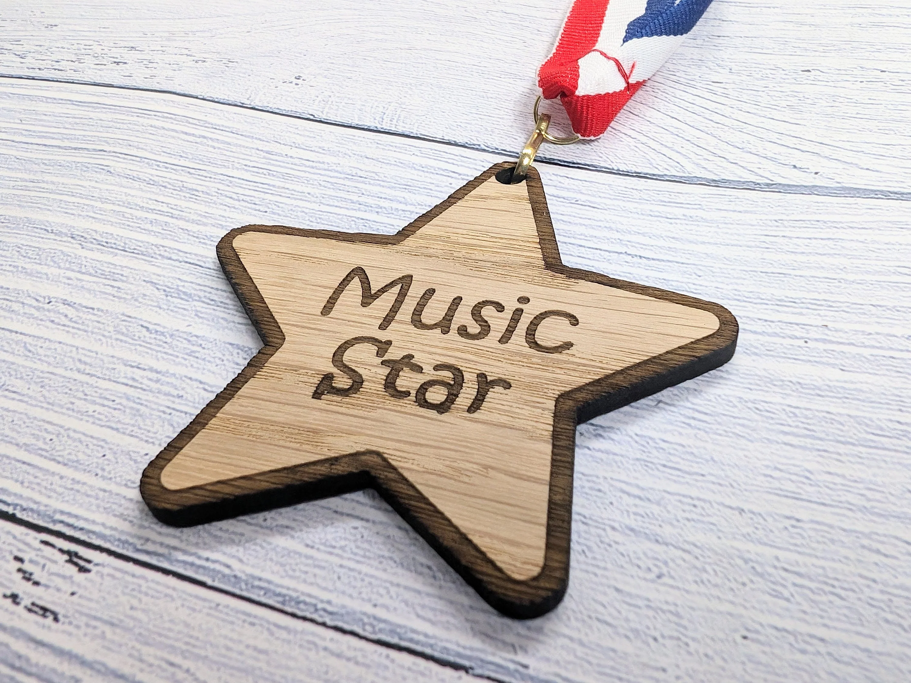 Personalised School Achievement Wooden Medals - Star-Shaped Awards for Students - Single or Bundle Pack, Sustainable Prize, Student Gift - Image 6