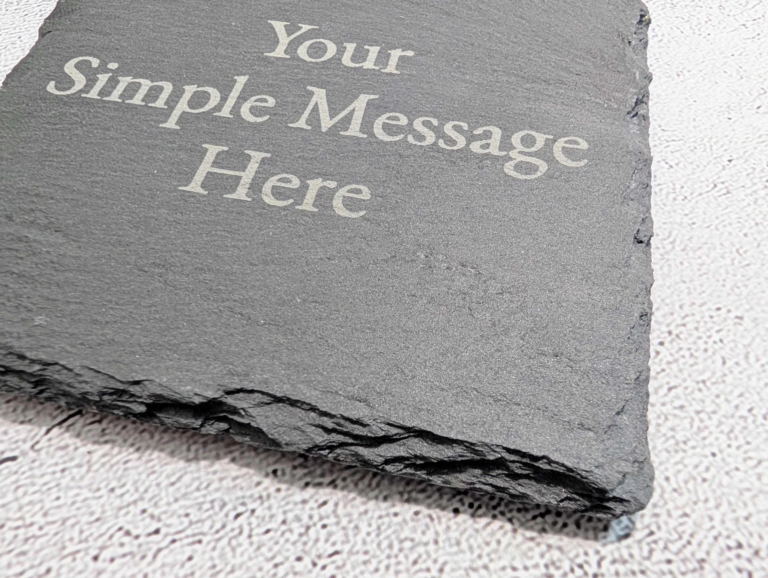Personalised Slate Coaster – Custom Engraved Slate Drink Coaster, Eco Gift, Plastic-Free Packaging, Handmade in Wales - Image 8