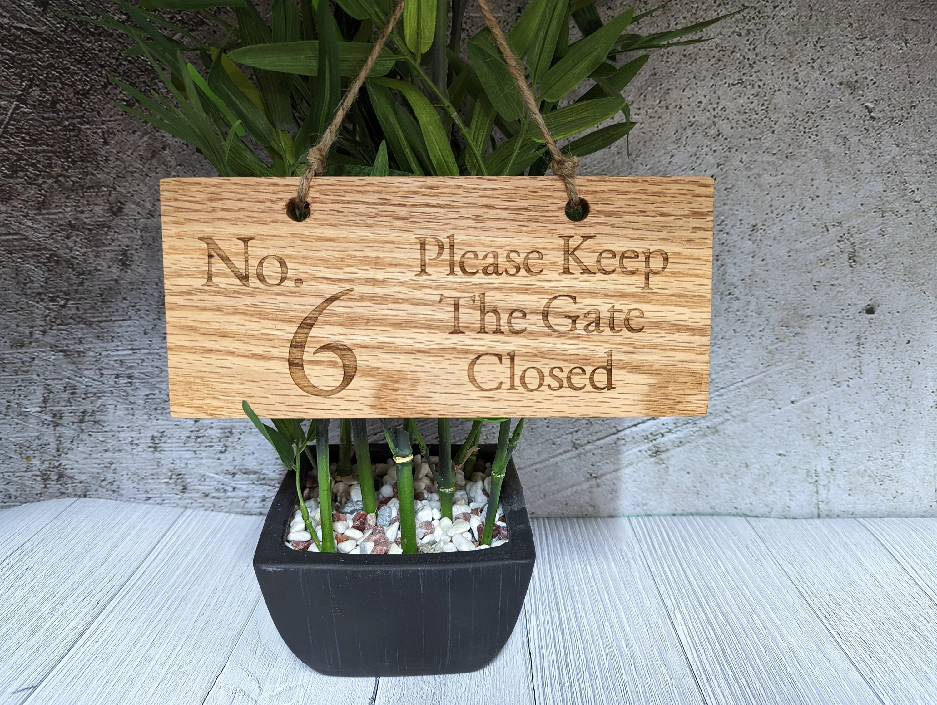 Personalised Solid Oak Sign - Handmade Engraved Gift - Image 2