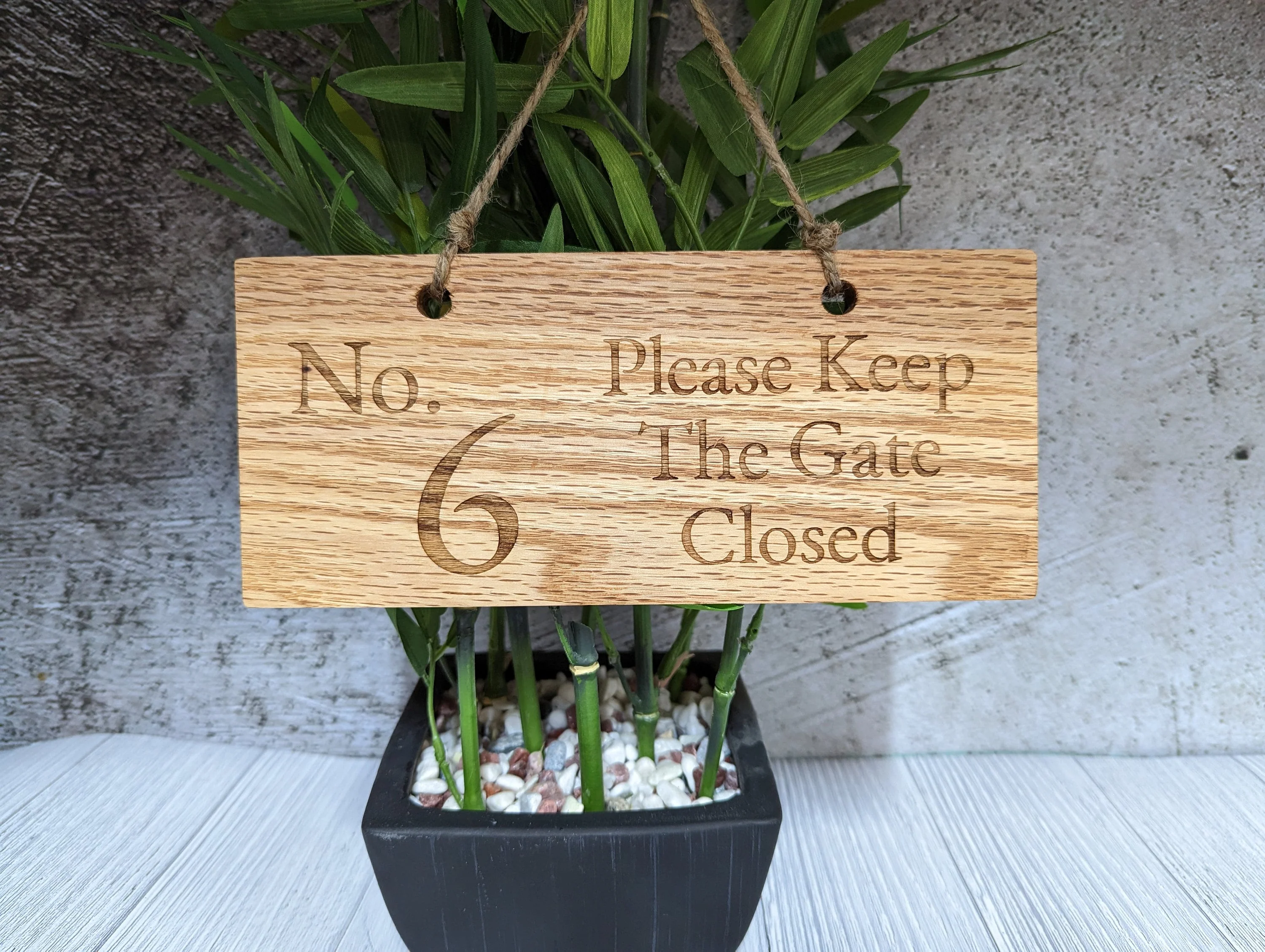 Personalised Solid Oak Sign - Handmade Engraved Gift - Image 3
