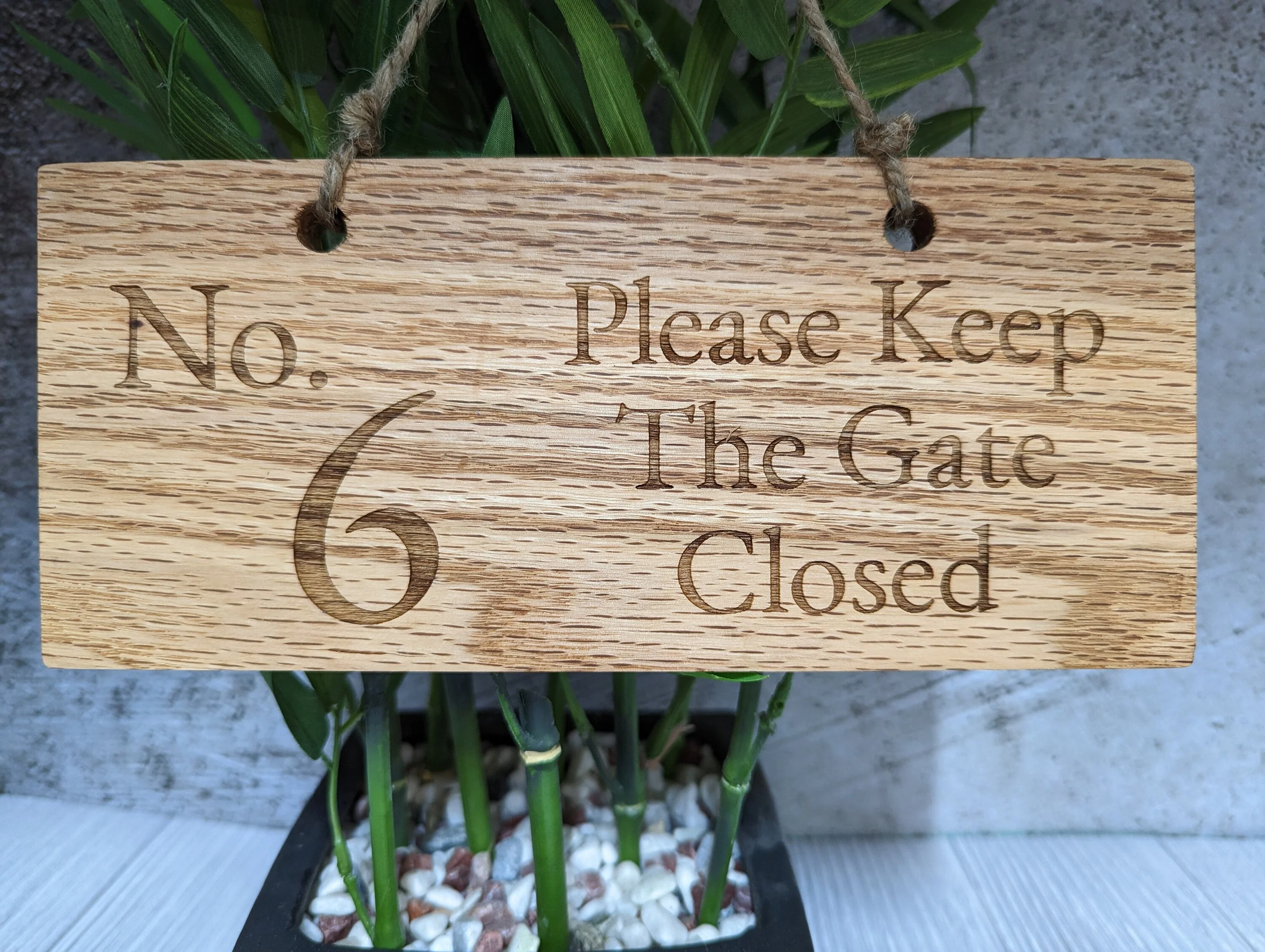 Personalised Solid Oak Sign - Handmade Engraved Gift - Image 4