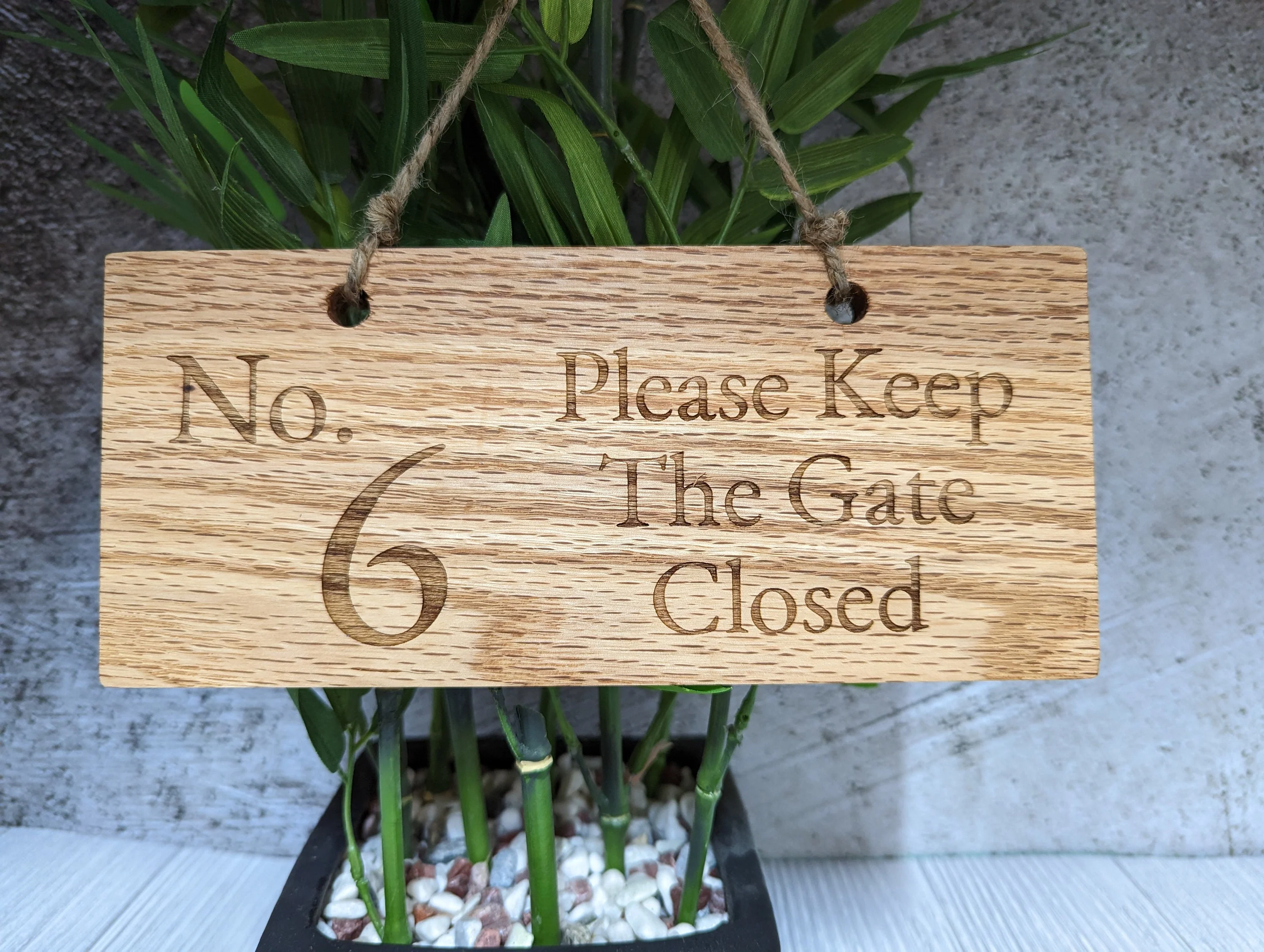 Personalised Solid Oak Sign - Handmade Engraved Gift - Image 5