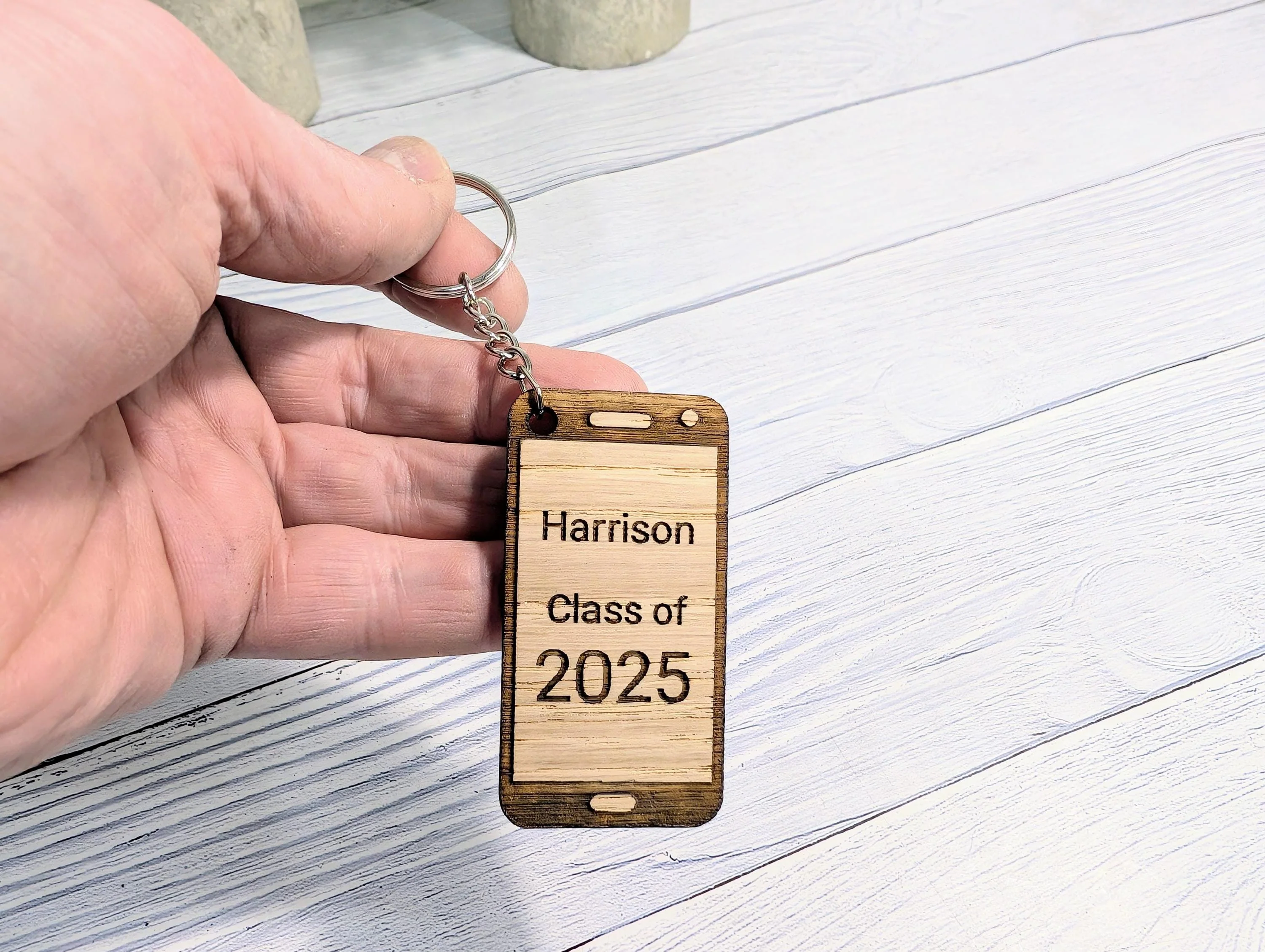 Personalised Student Keyring – "Class of Year" Teacher Gift, Mobile Phone Shape, End of Term Keepsake, Custom Class Gift, School Leavers - Image 3
