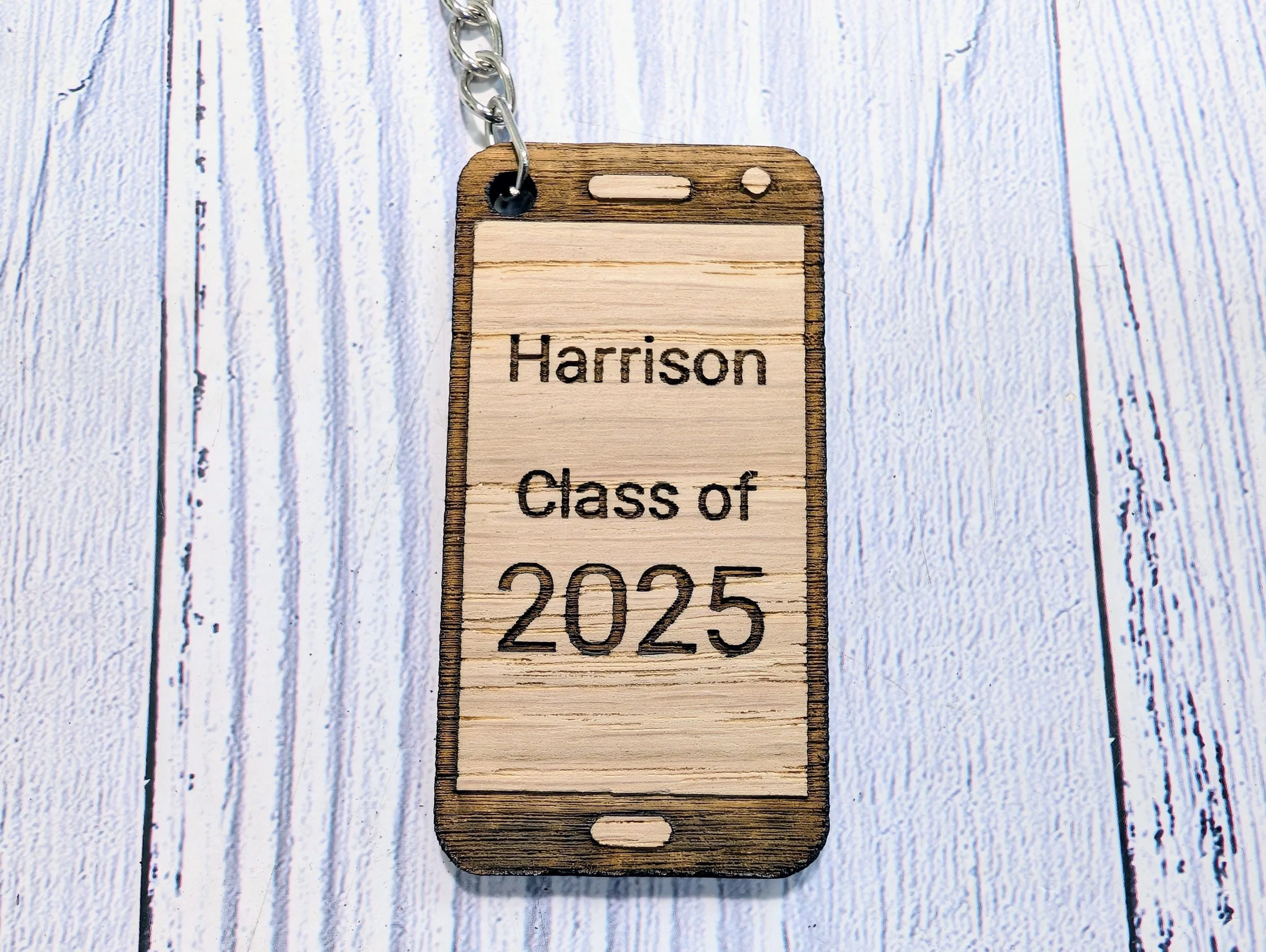 Personalised Student Keyring – "Class of Year" Teacher Gift, Mobile Phone Shape, End of Term Keepsake, Custom Class Gift, School Leavers - Image 4