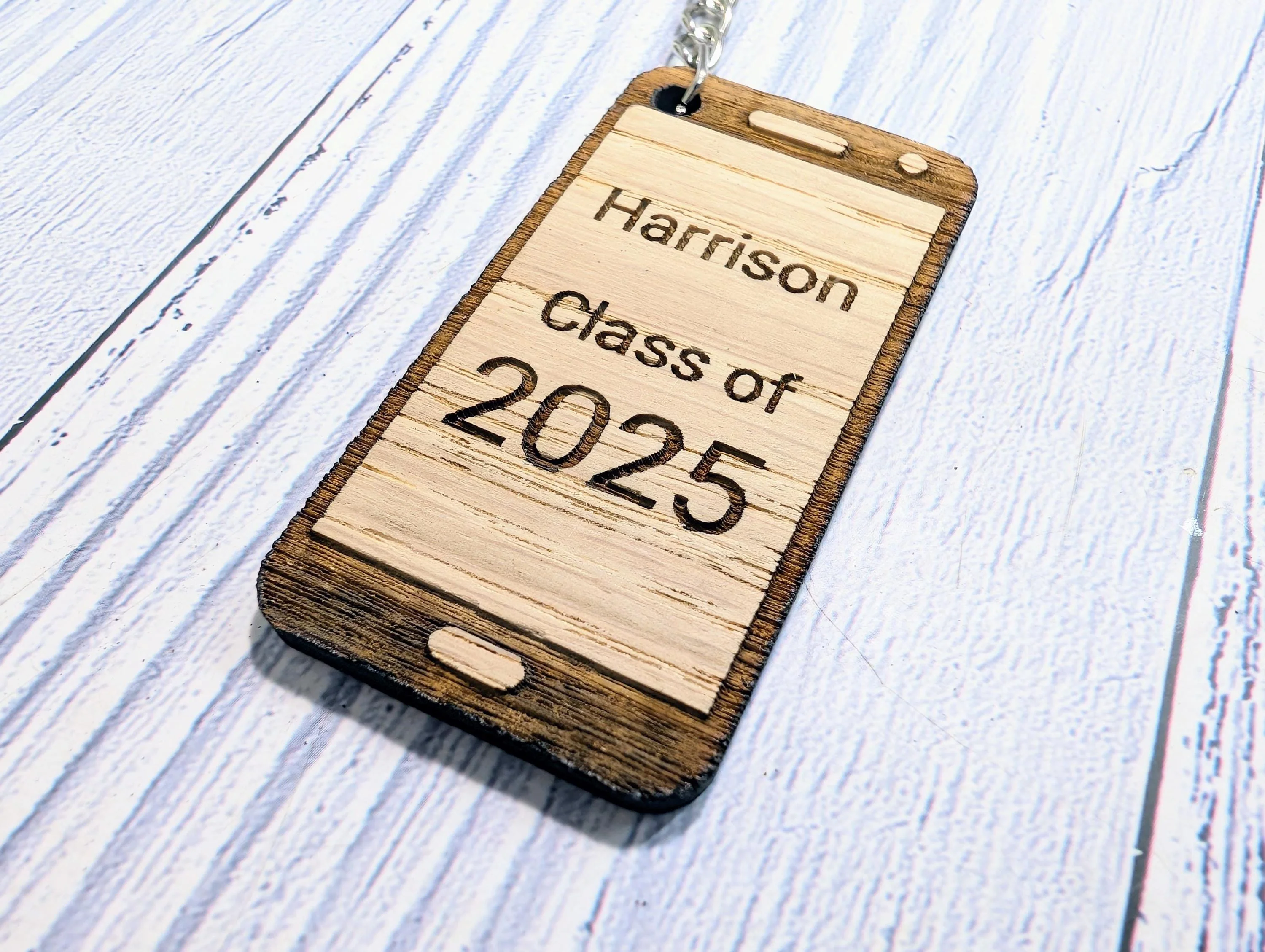 Personalised Student Keyring – "Class of Year" Teacher Gift, Mobile Phone Shape, End of Term Keepsake, Custom Class Gift, School Leavers - Image 7