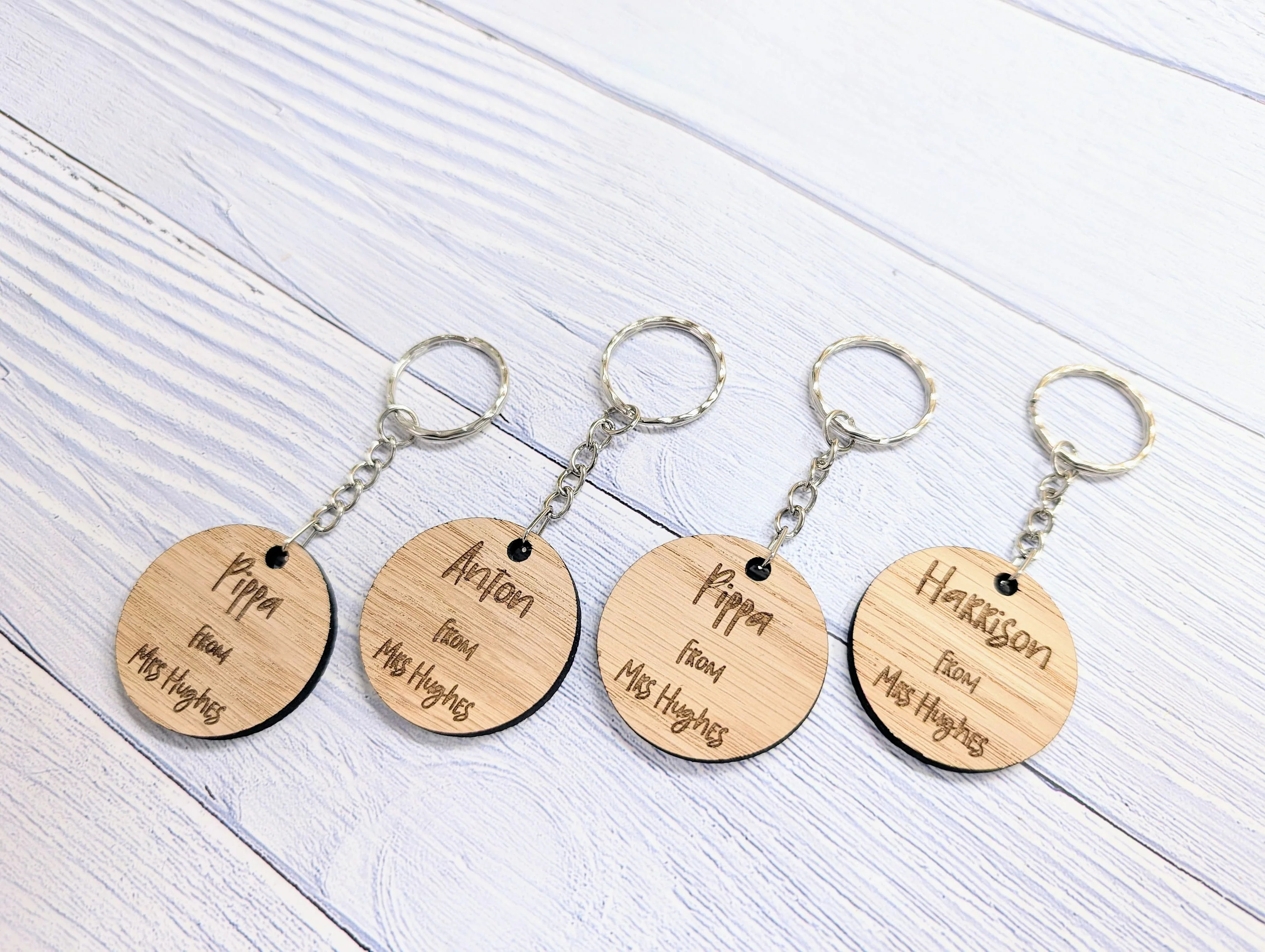 Personalised Student Keyrings | Oak School Key Chains | Gifts For Students | Gifts from Teacher, End of Term, End-of-Year, Custom Names - Image 5