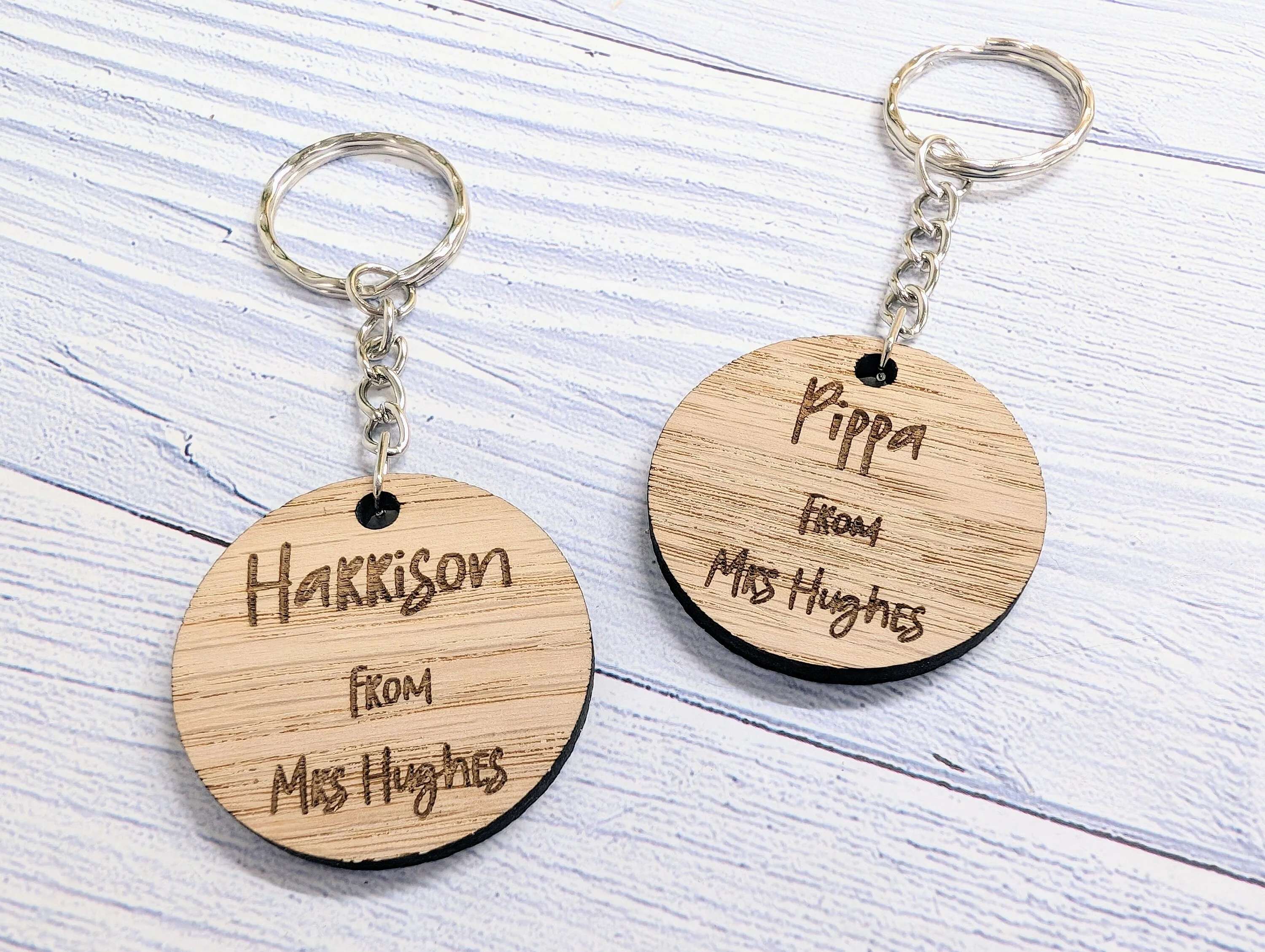 Personalised Student Keyrings | Oak School Key Chains | Gifts For Students | Gifts from Teacher, End of Term, End-of-Year, Custom Names - Image 7