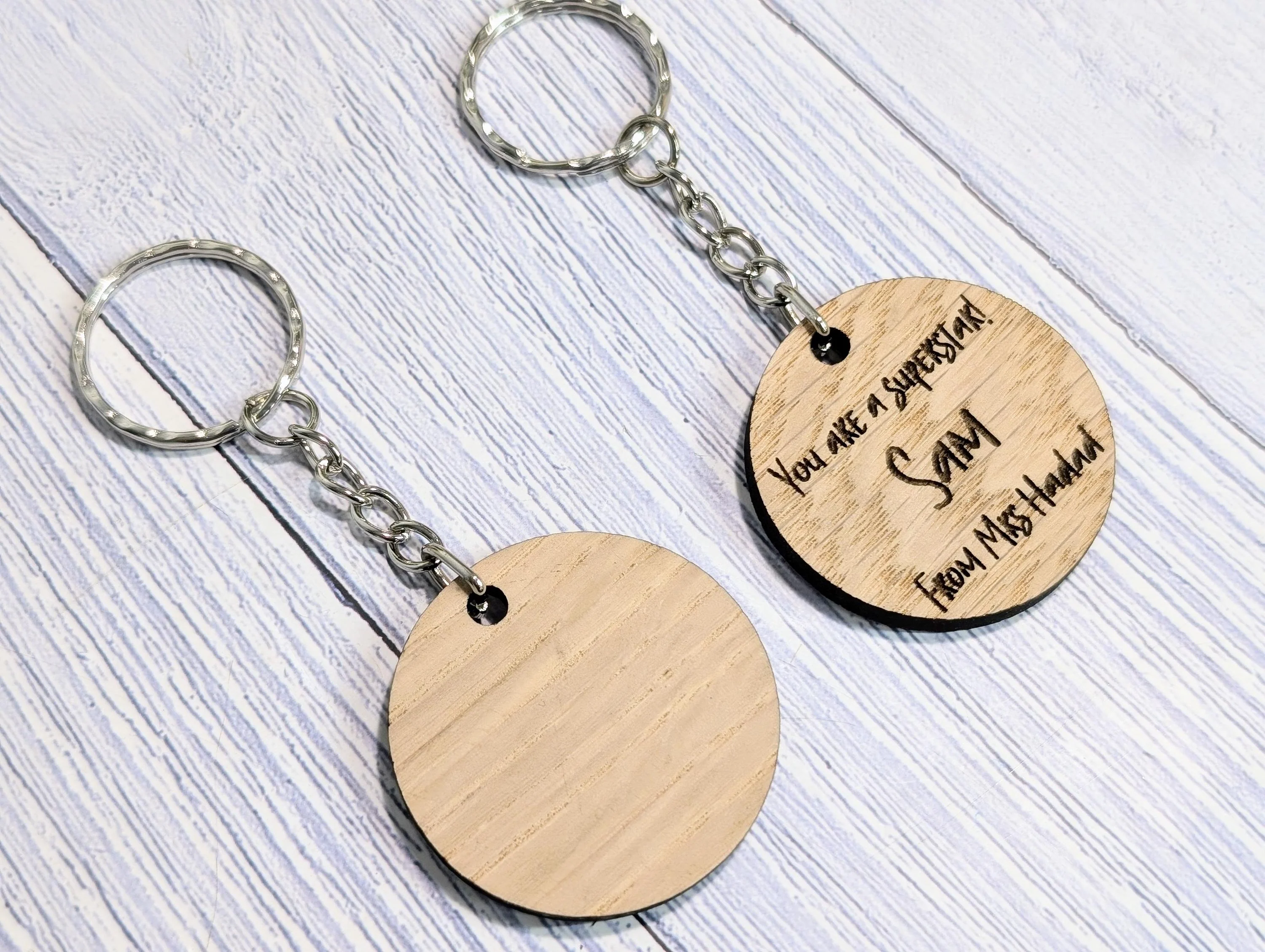 Personalised Student Superstar Keyrings, Oak School Key Chains, Students Gifts | Gifts from Teacher, End of Term, End-of-Year, Custom Names - Image 7