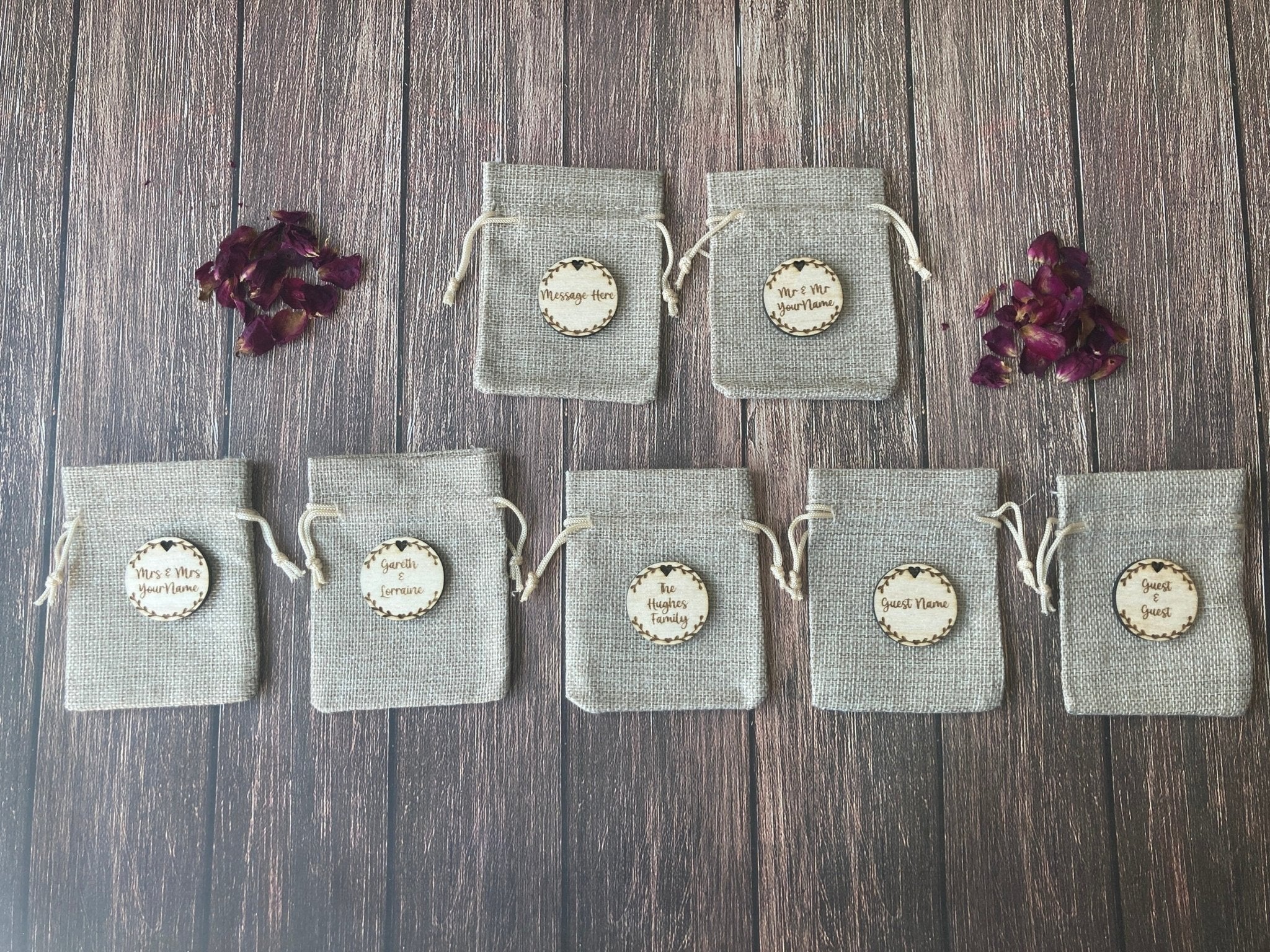 Personalised Wedding Favour Bags, Personalised Confetti Bags - Image 7