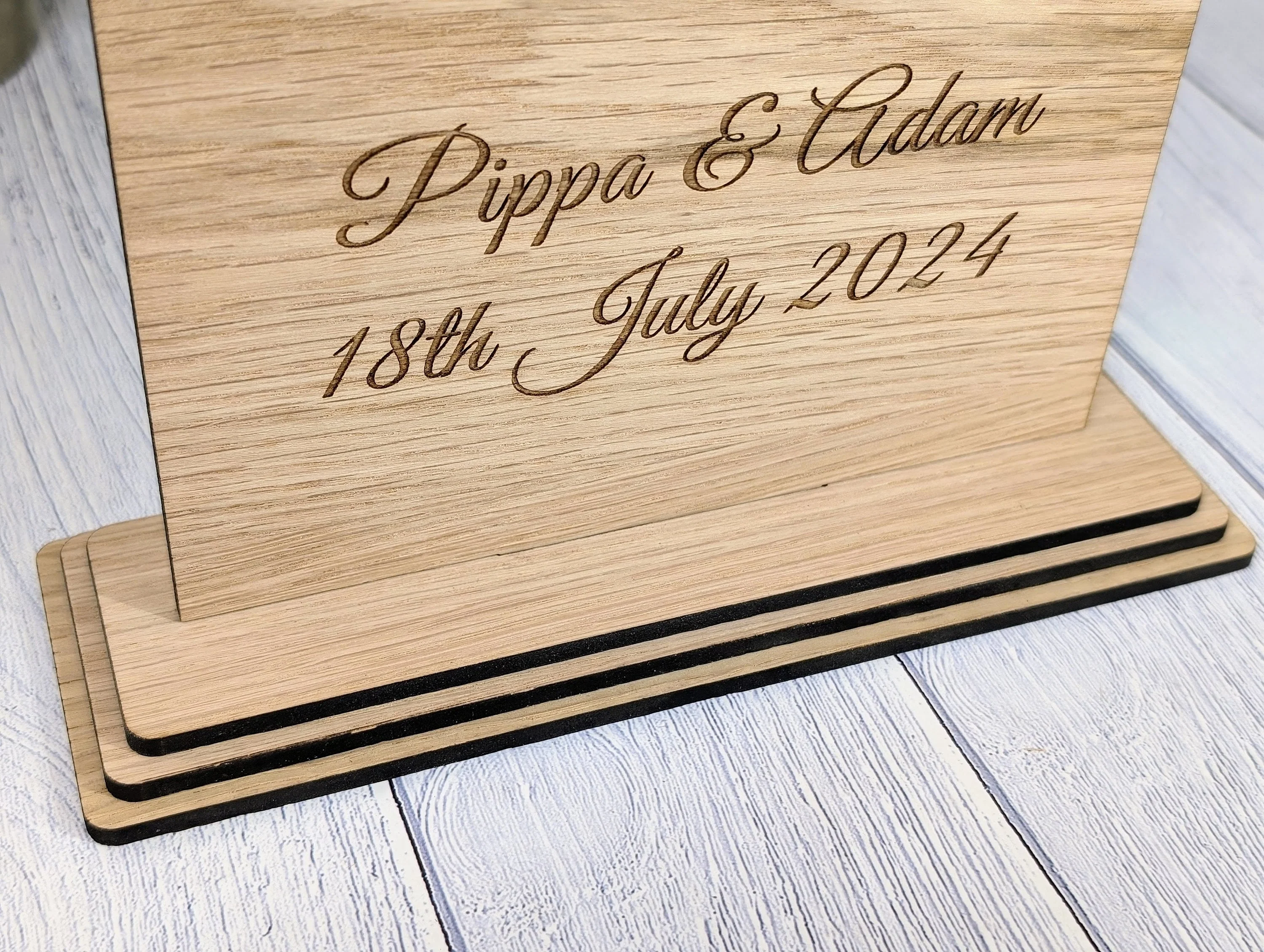 Personalised Wedding XL Table XL Sign 'Favours - Please Take One' - Custom Couples' Name, Date, Wooden Sign, Couples, Venue Planners - Image 3