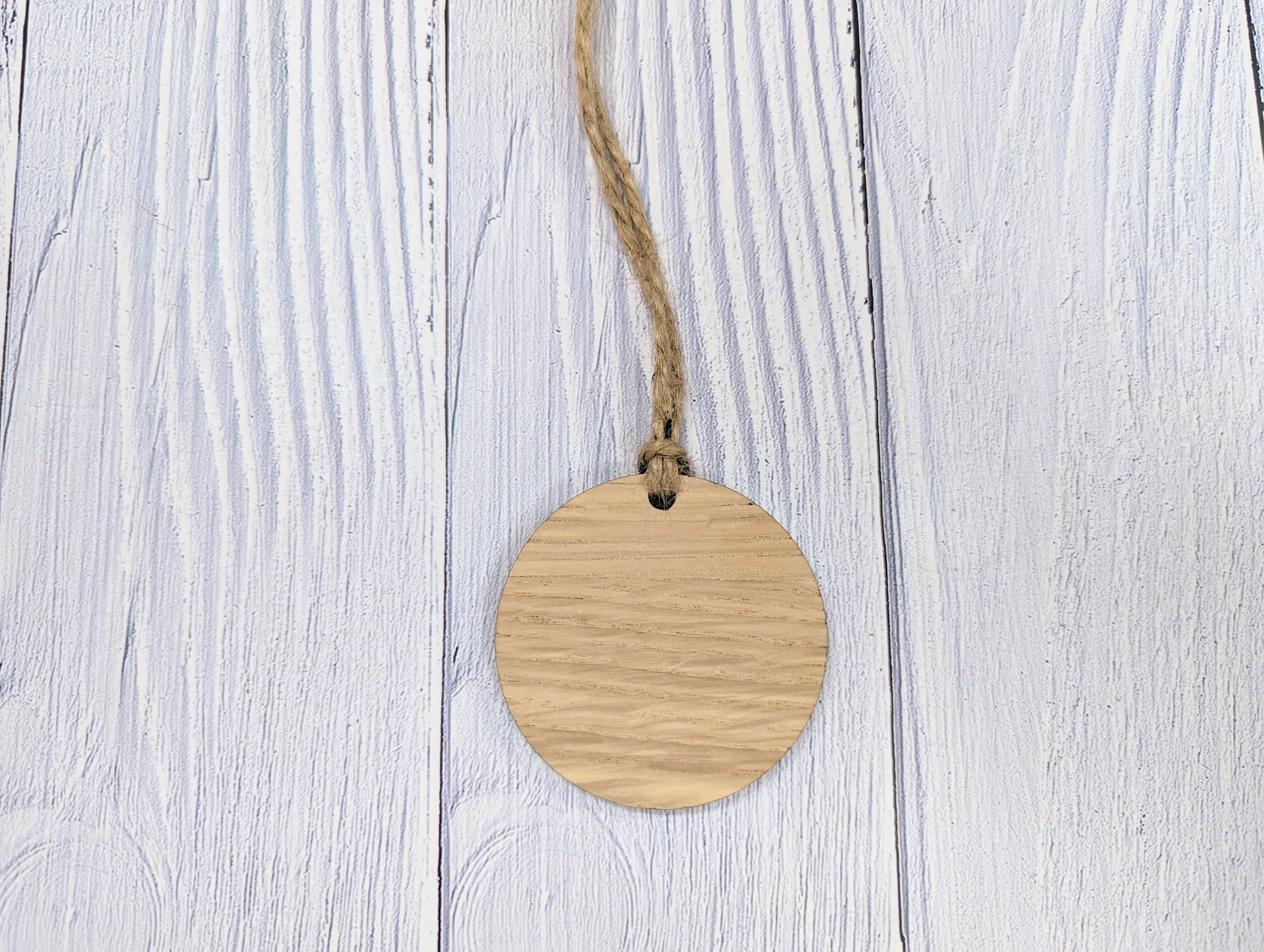 Personalised Wooden Christmas Gift Tag - Happy Christmas - Rustic Charm - Image 4