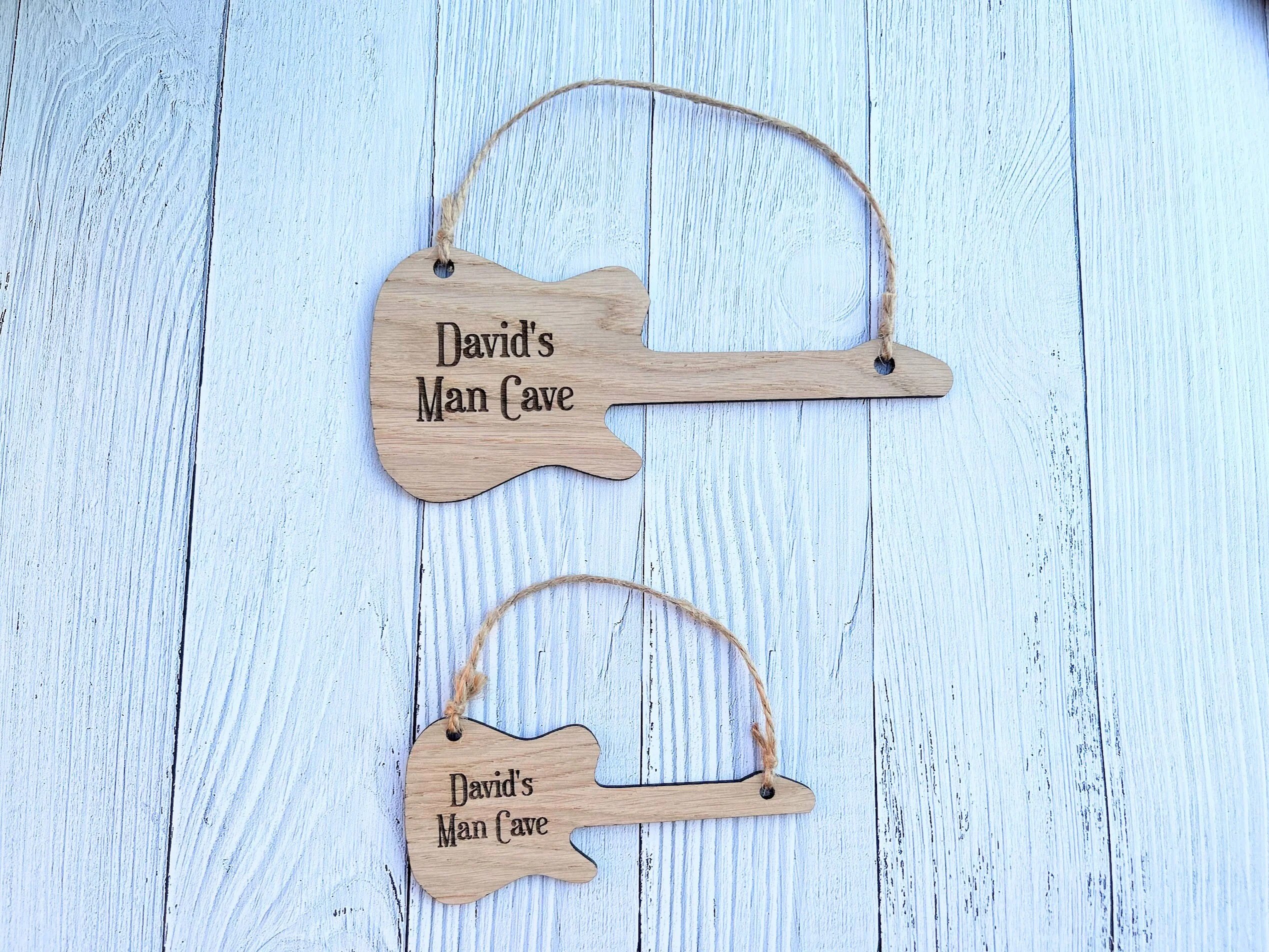 Personalised Wooden Guitar Sign - Electric guitar - Custom Music Gift - Engraved Guitar Sign - Image 2