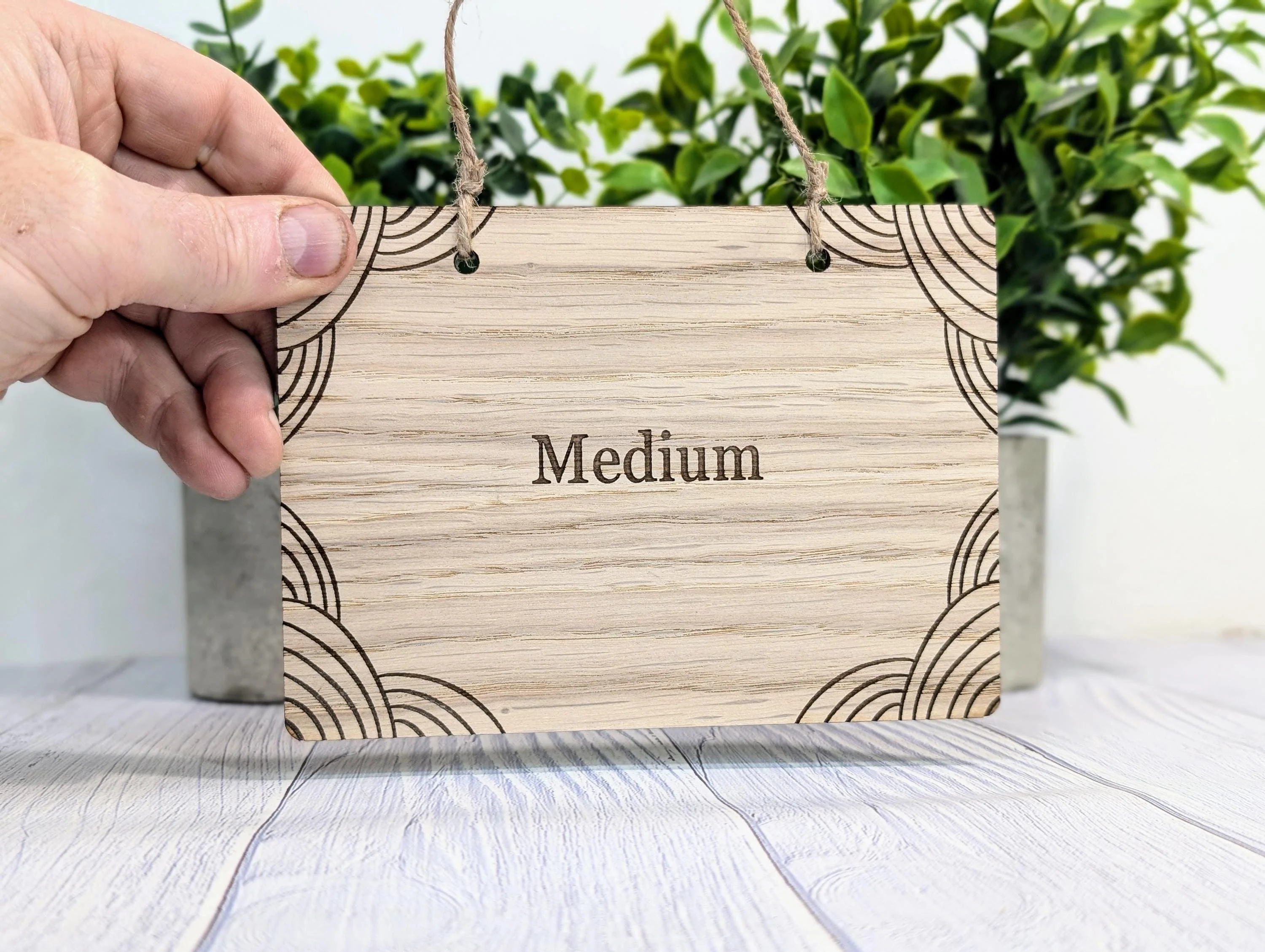 Personalised Wooden Hanging Sign | Custom Oak Signage | Anniversary Gift | Man Cave Sign | Bar Sign | Christmas Fun | Hanging Den Sign - Image 2