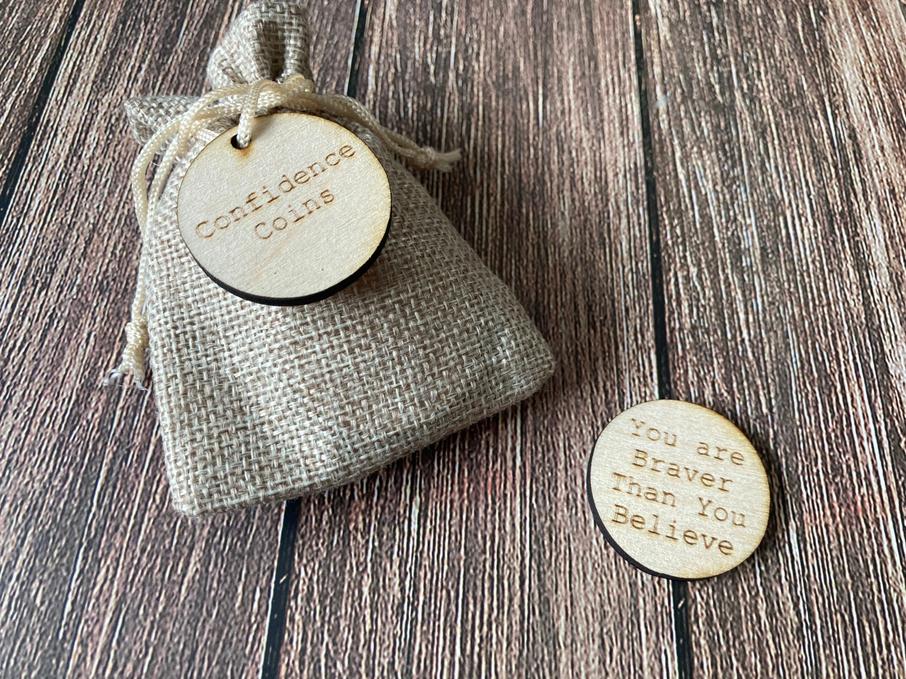 Personalised Wooden Hug Tokens | Kindness Tokens | Confidence Coins for Uplifting and Comforting Gifts - Image 4