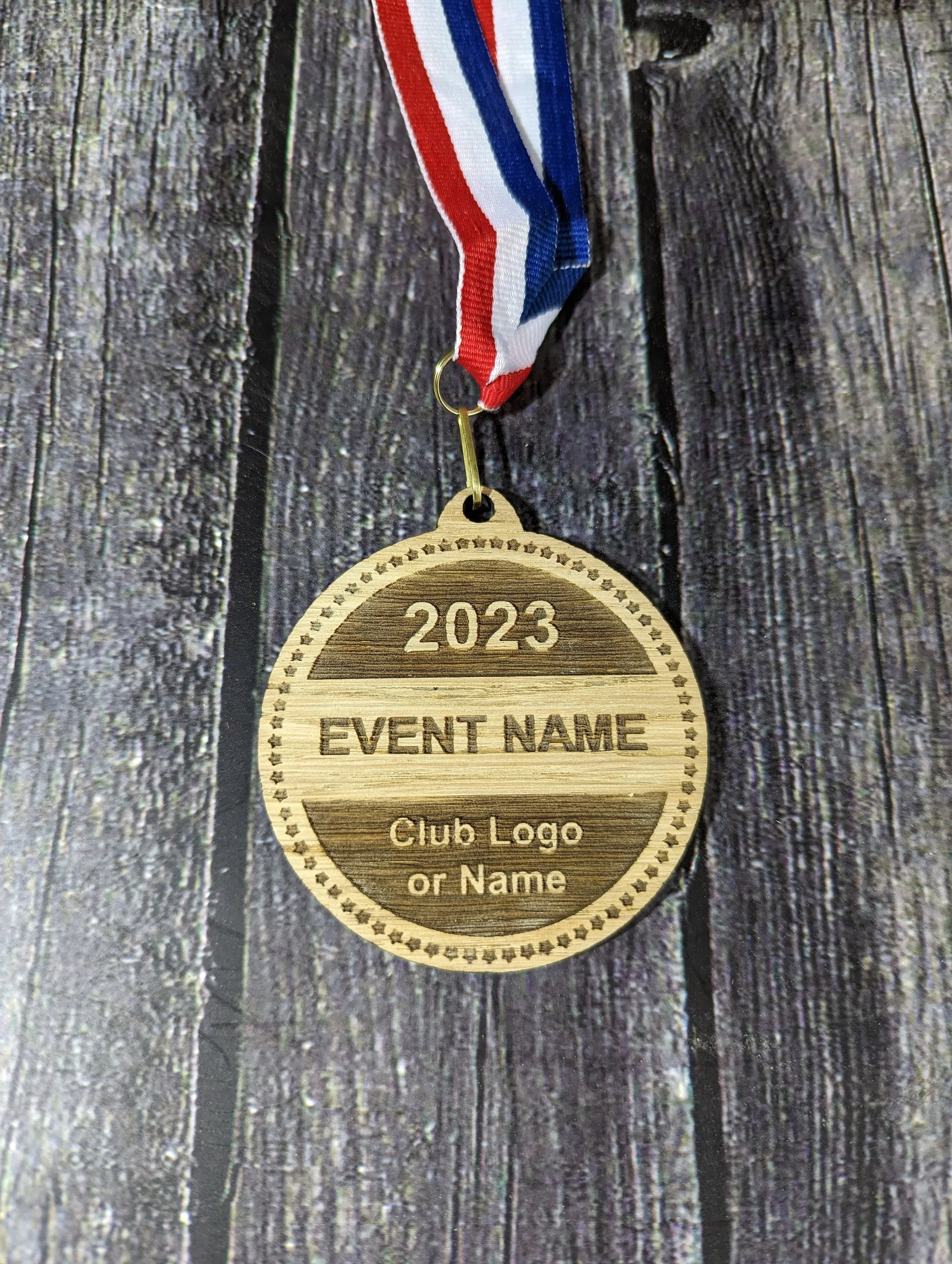 Personalised Wooden Medals, 4 Designs, Sports, Marathon, 5K, Fun Run, Archery, 10k, Bike, Race, Swim, Football, Dance, School, Sailing - Image 3