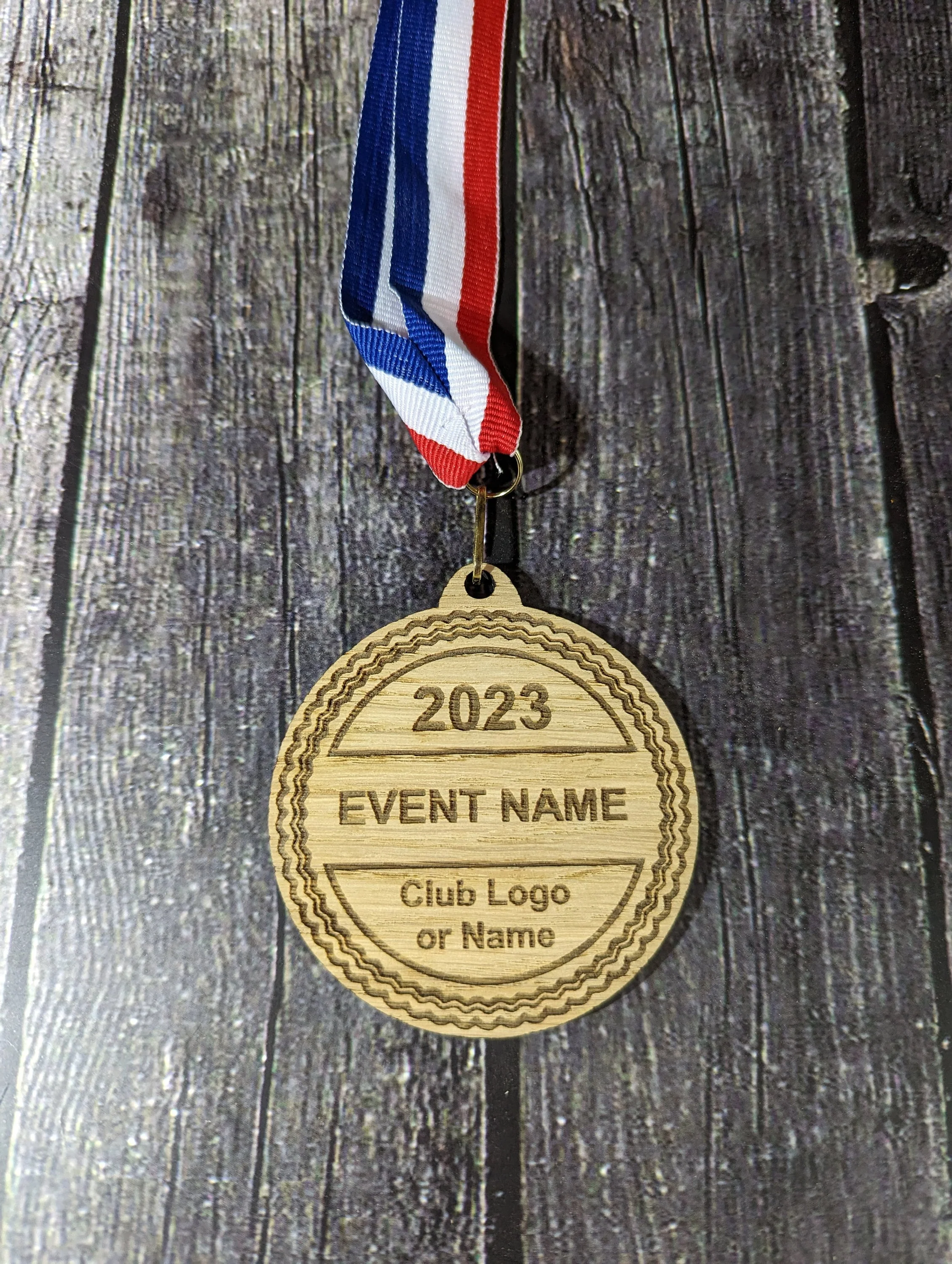 Personalised Wooden Medals, 4 Designs, Sports, Marathon, 5K, Fun Run, Archery, 10k, Bike, Race, Swim, Football, Dance, School, Sailing - Image 4