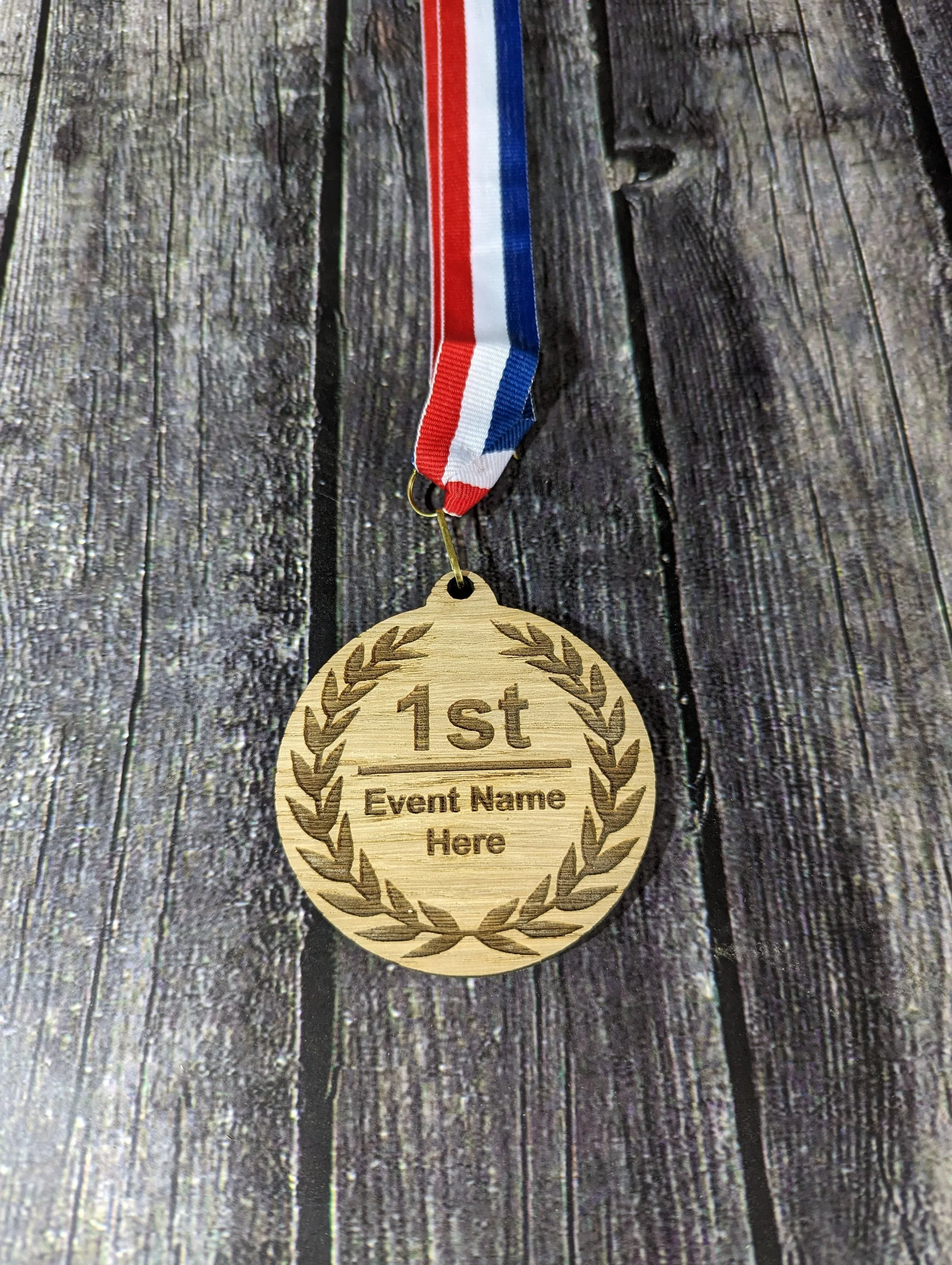 Personalised Wooden Medals, 4 Designs, Sports, Marathon, 5K, Fun Run, Archery, 10k, Bike, Race, Swim, Football, Dance, School, Sailing - Image 5