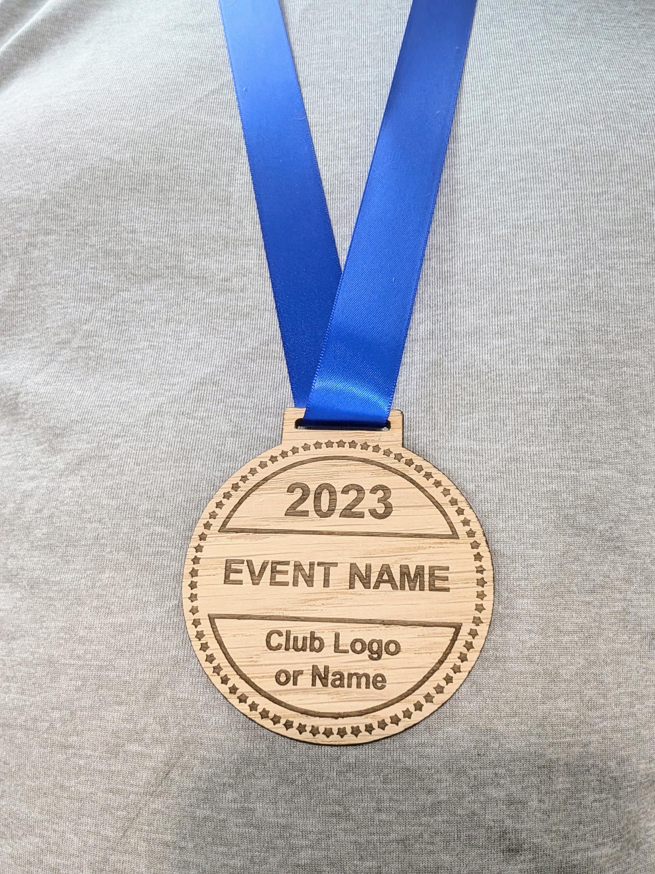 Personalised Wooden Medals for Sports, Achievements, Business Awards, Bulk Wooden Medals, Football Medals, Kids Medals, Logo Medals - Image 3