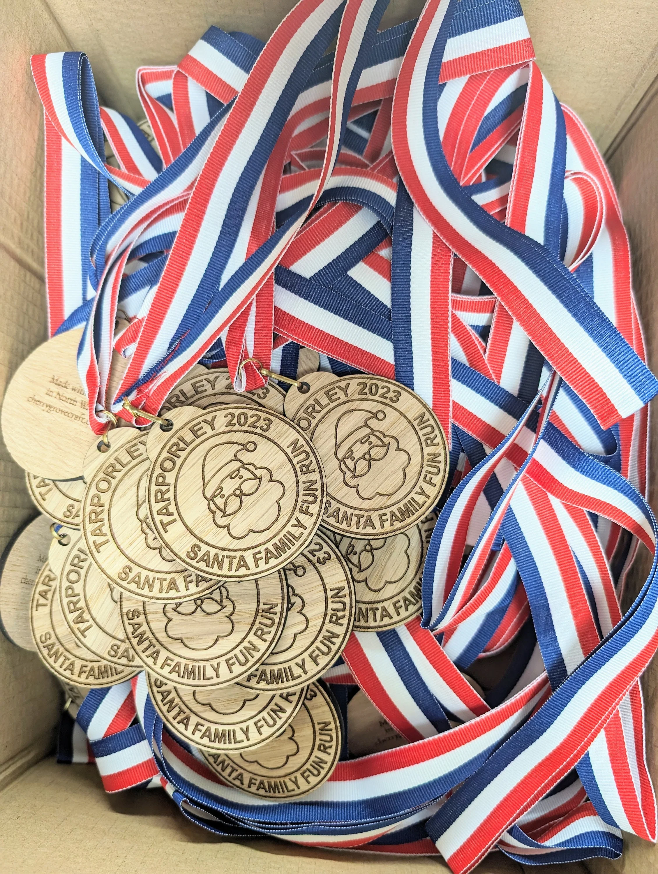 Personalised Wooden Medals for Village Fun Runs & Santa Dashes – Custom Event Awards - Image 4