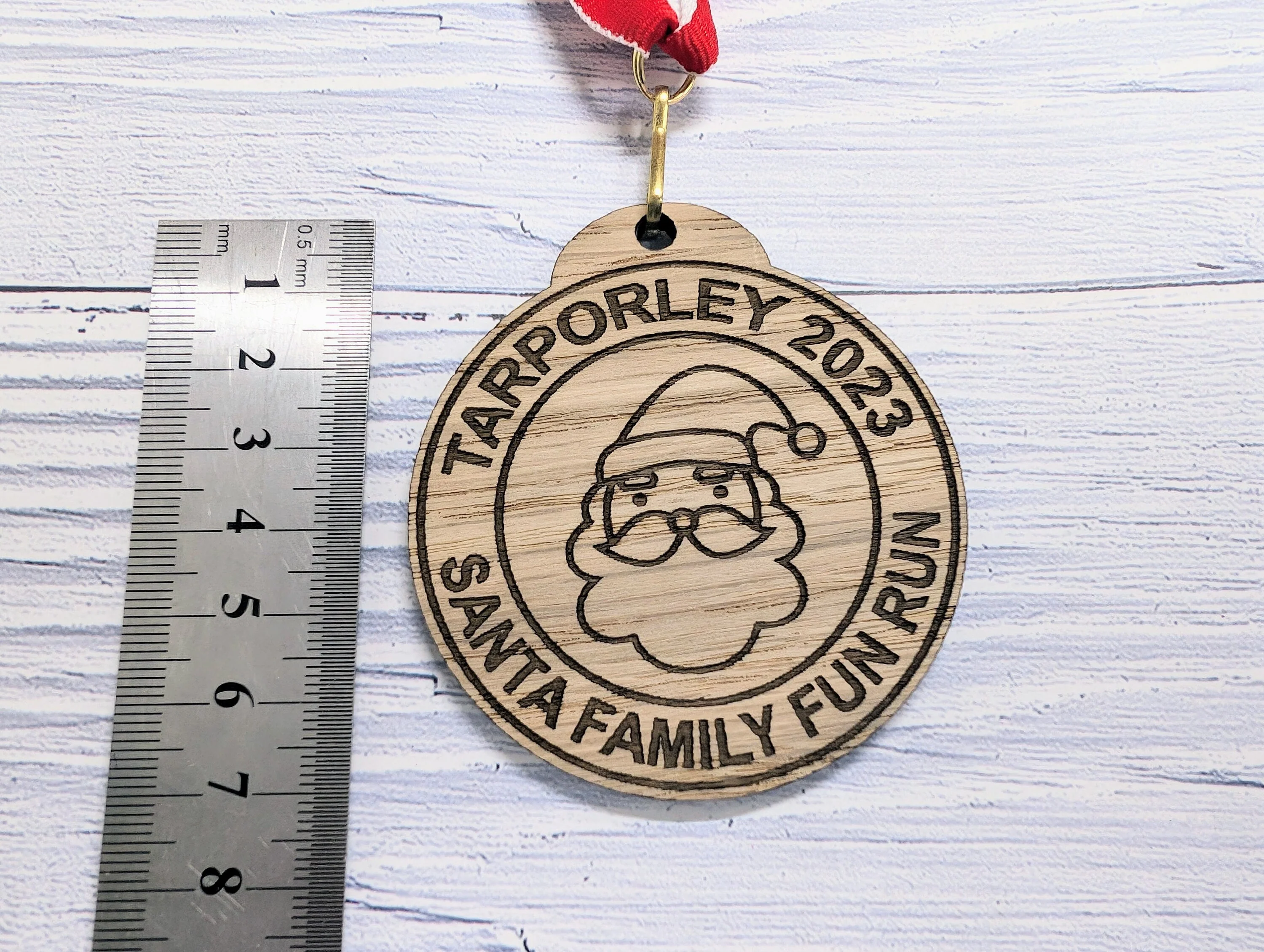 Personalised Wooden Medals for Village Fun Runs & Santa Dashes – Custom Event Awards - Image 5