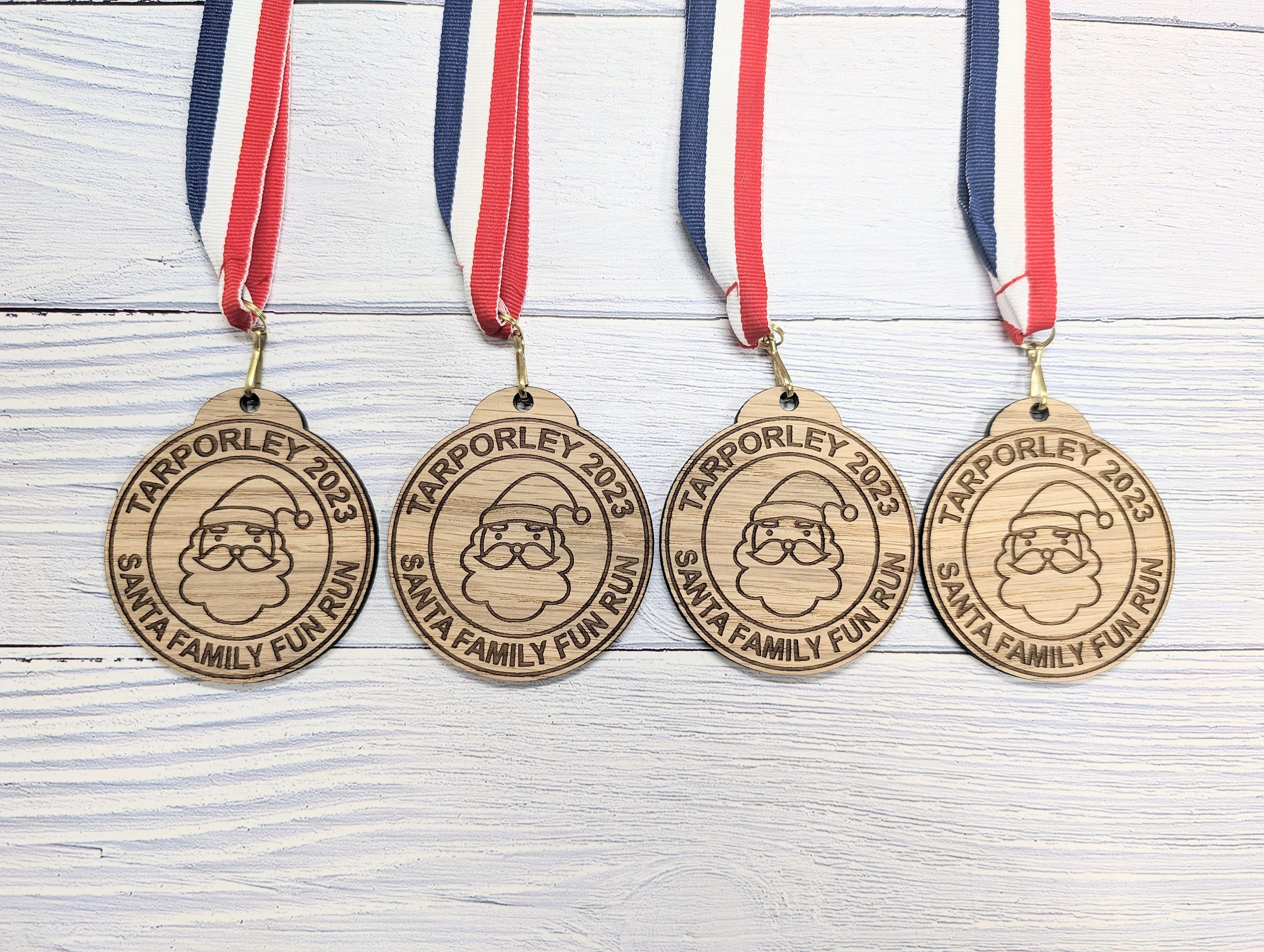 Personalised Wooden Medals for Village Fun Runs & Santa Dashes – Custom Event Awards - Image 6