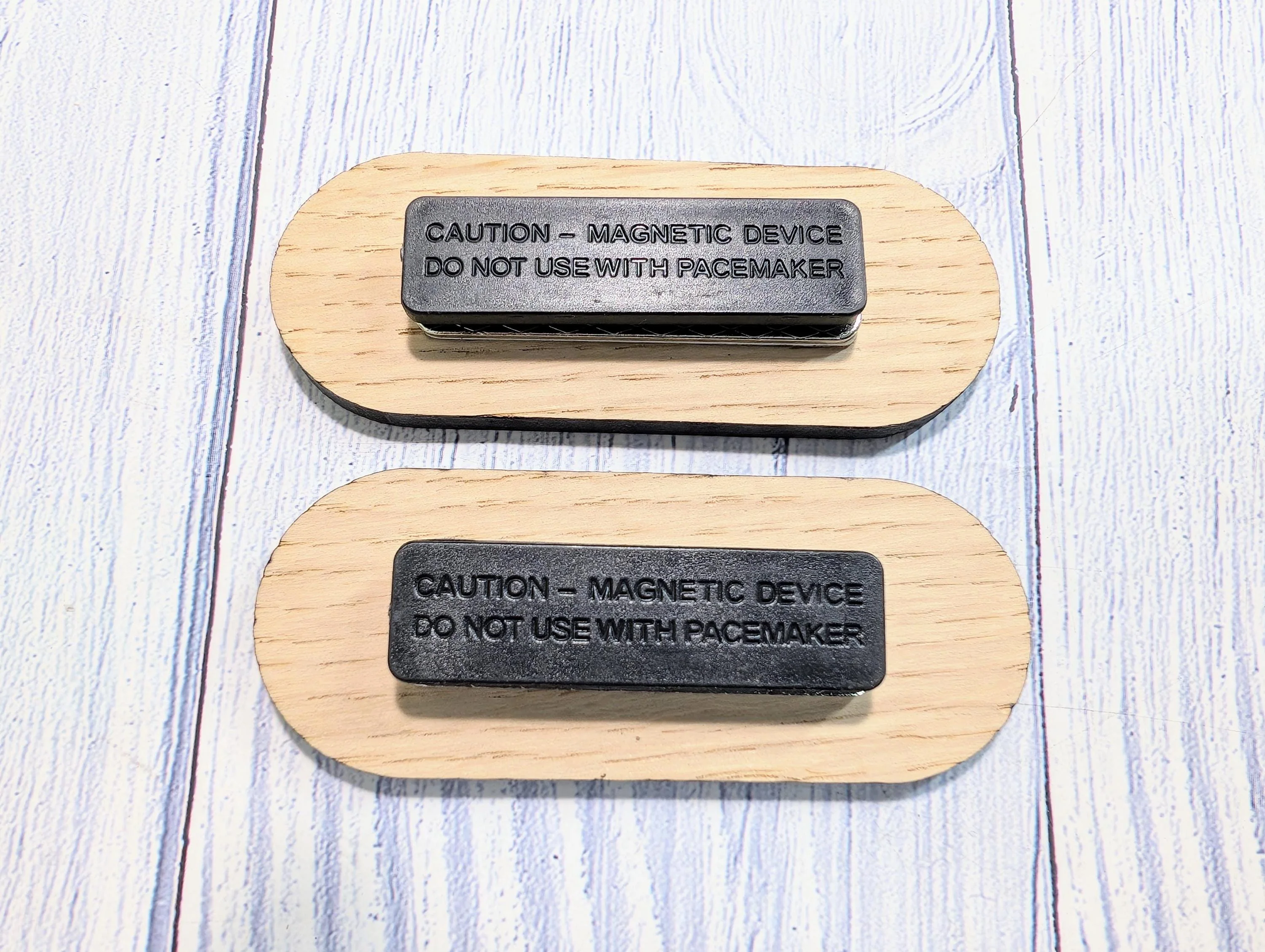 Personalised Wooden Name Badge 75x30mm – Lozenge Shape Oak Veneer with Magnet or Pin – Eco-Friendly Custom Work ID Tag - Image 5