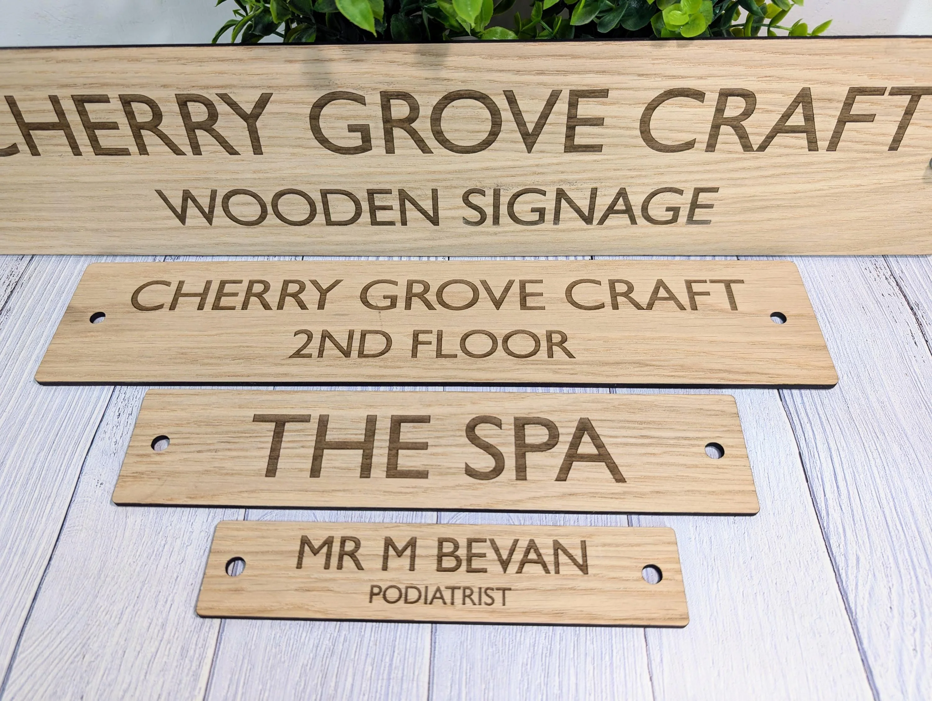 Personalised Wooden Sign with Stainless Steel Standoffs – Reception Areas, Hotels, Offices & More | Signage for Doors or Walls | 4 Sizes - Image 6
