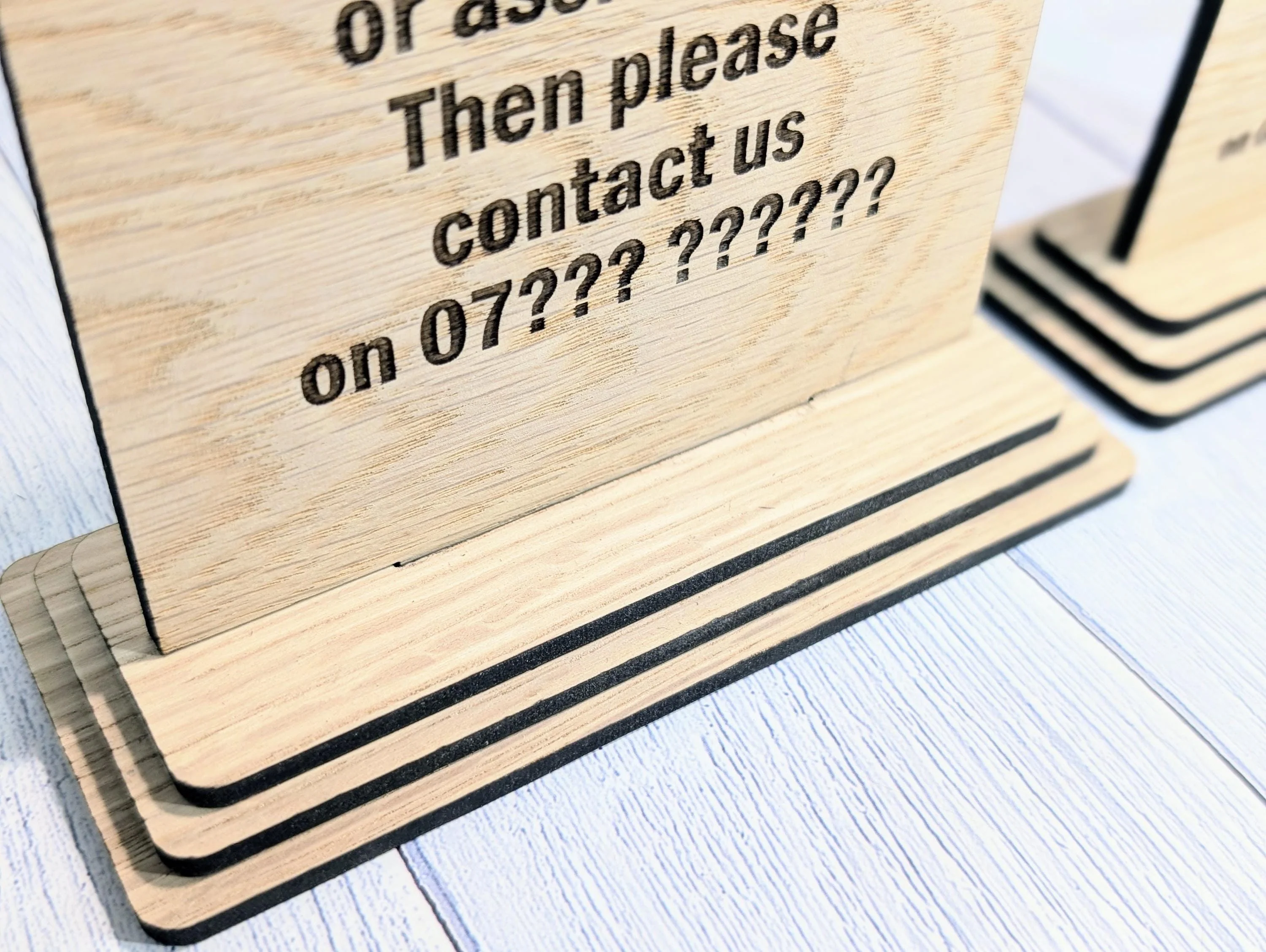 Personalised Wooden Welcome Sign – Perfect for Your Home, Rental Properties, Holiday Homes, B&Bs | Wood Table Signage | Two Sizes - Image 3