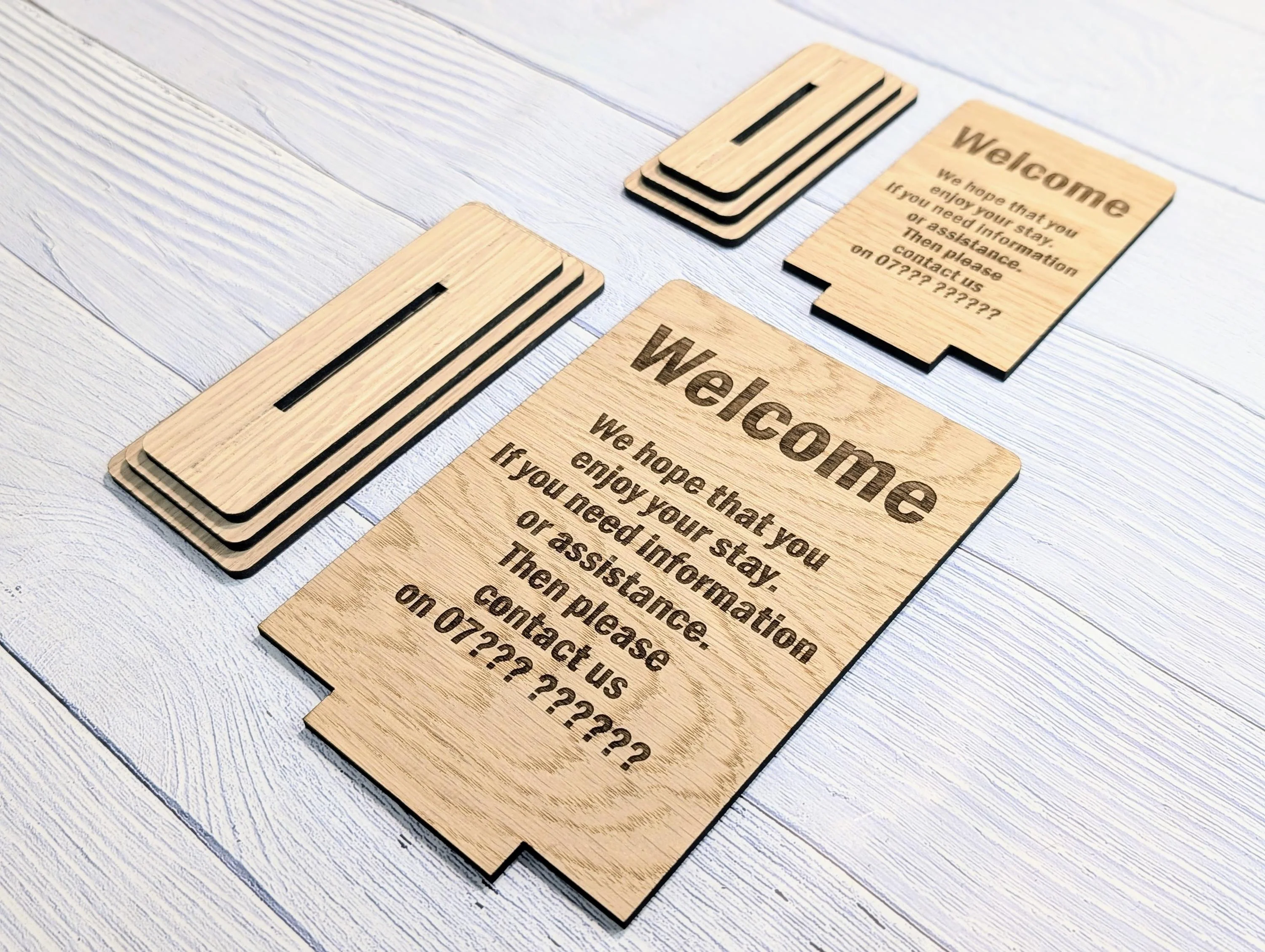 Personalised Wooden Welcome Sign – Perfect for Your Home, Rental Properties, Holiday Homes, B&Bs | Wood Table Signage | Two Sizes - Image 6