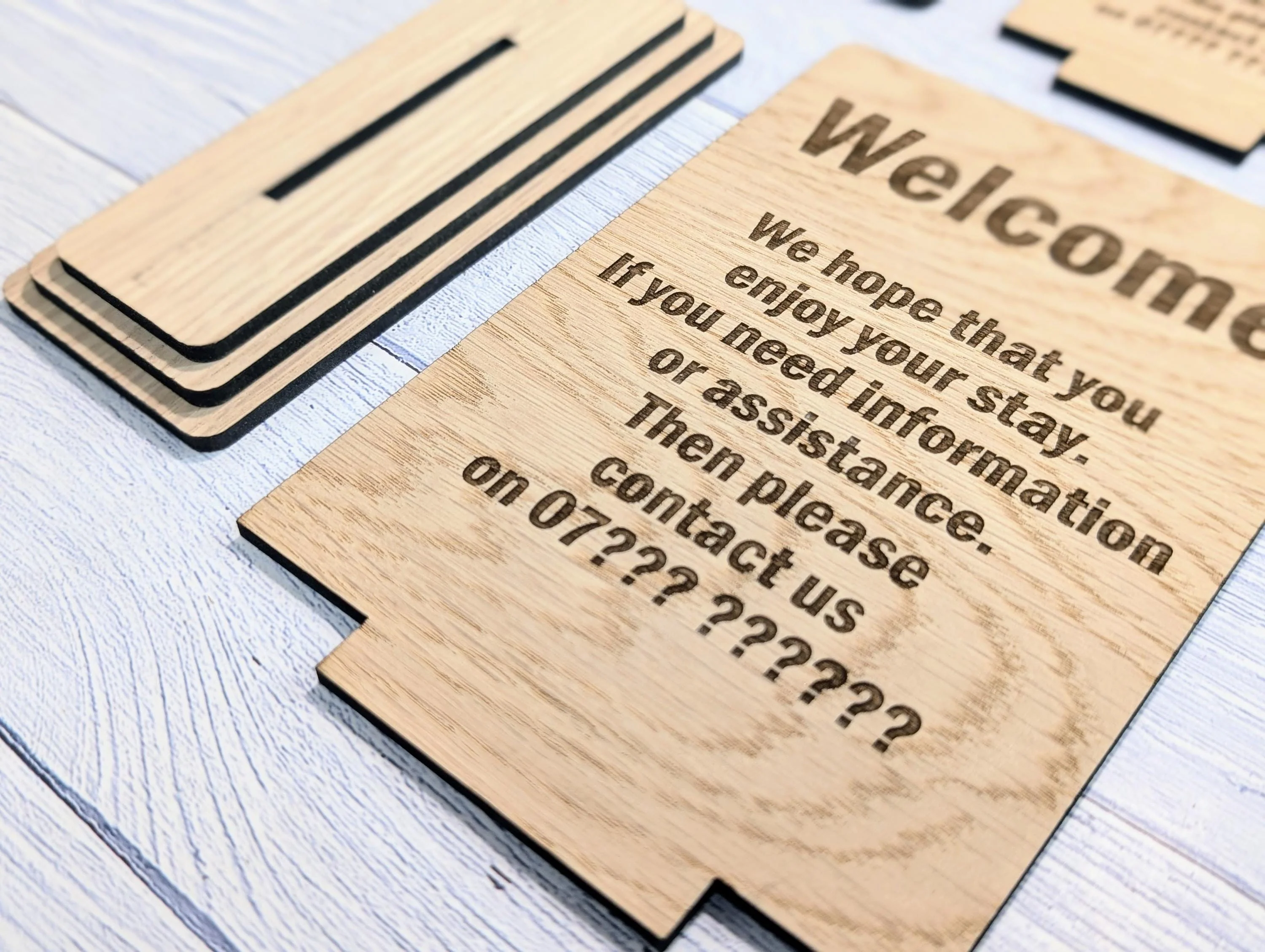 Personalised Wooden Welcome Sign – Perfect for Your Home, Rental Properties, Holiday Homes, B&Bs | Wood Table Signage | Two Sizes - Image 7