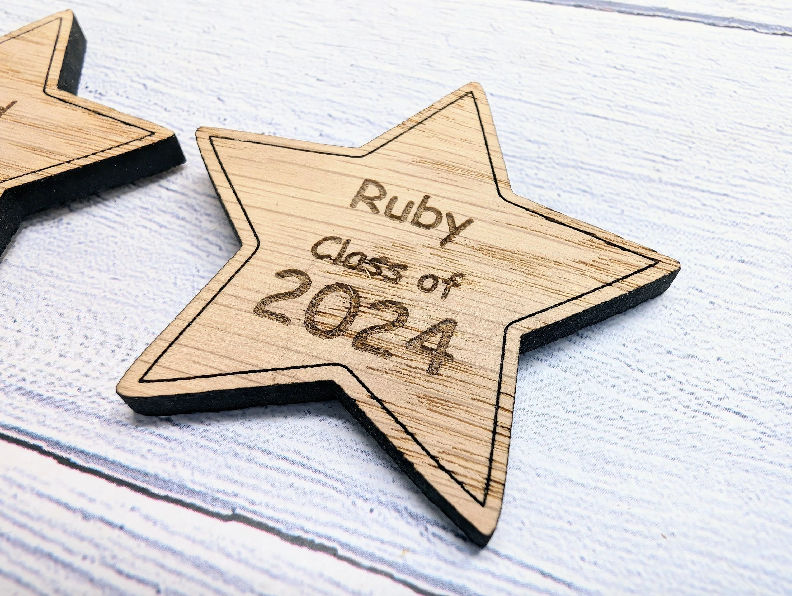 Personalised 'You're a Star - Class of xx' Wood Hug Token - Wooden Student Gift, End of Year - Custom Name Engraved - Eco Gift for Students - Image 6