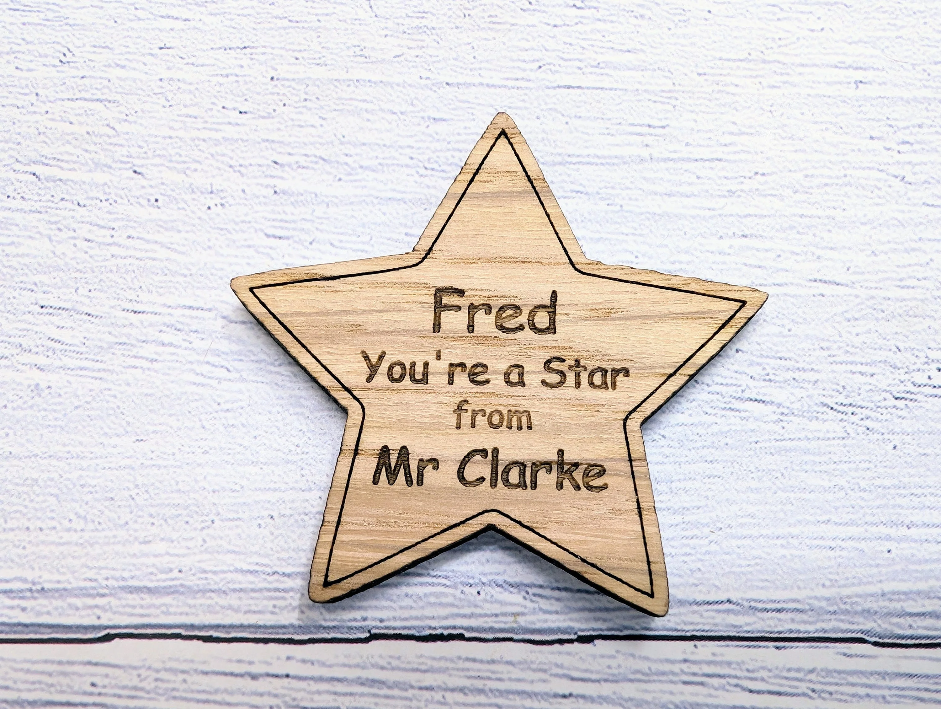 Personalised 'You're a Star' Hug Token - Wooden Student Gift, End of Year - Custom Name Engraved - Ideal Gift for Students from Teachers - Image 6