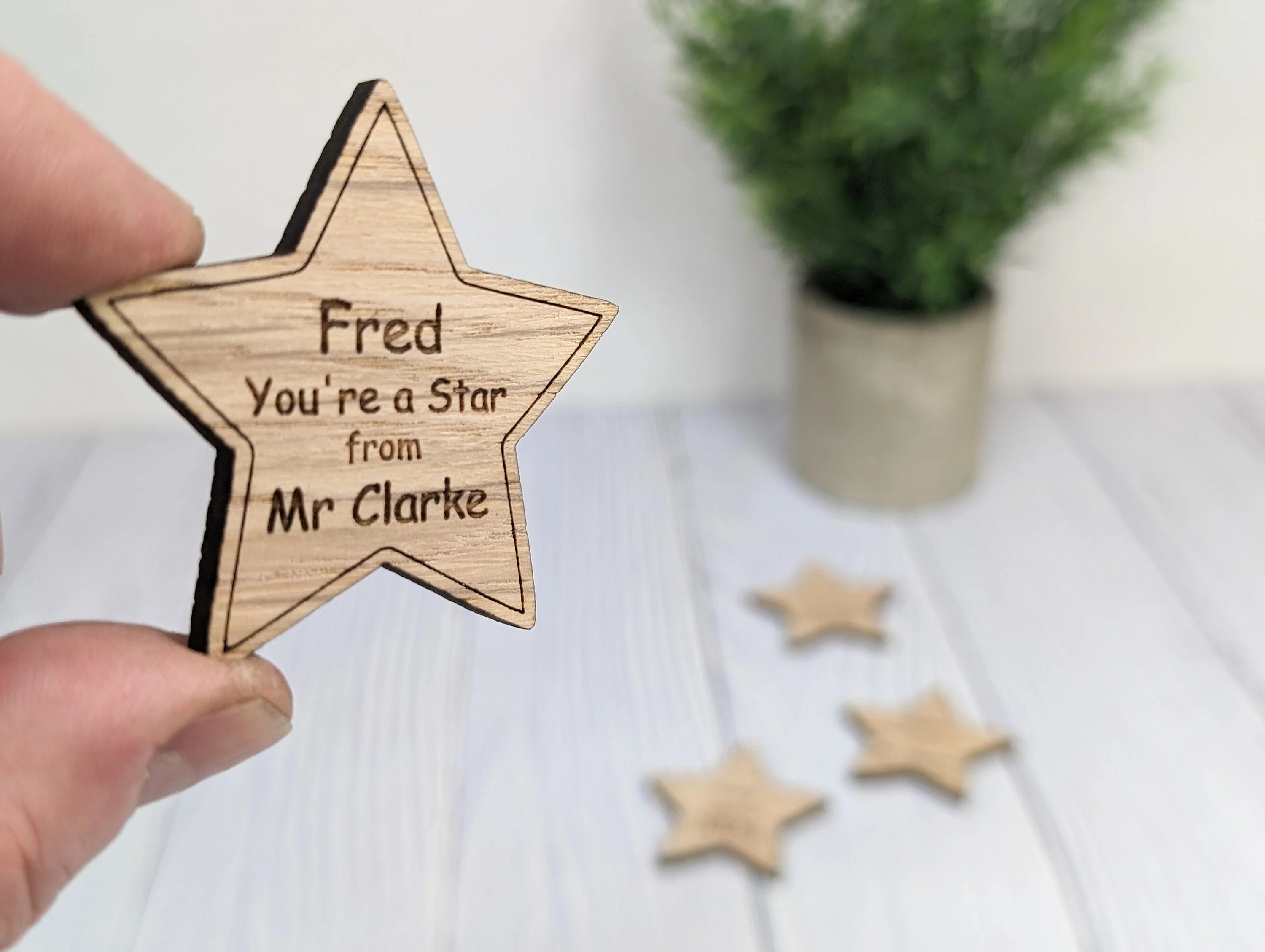 Personalised 'You're a Star' Hug Token - Wooden Student Gift, End of Year - Custom Name Engraved - Ideal Gift for Students from Teachers - Image 9