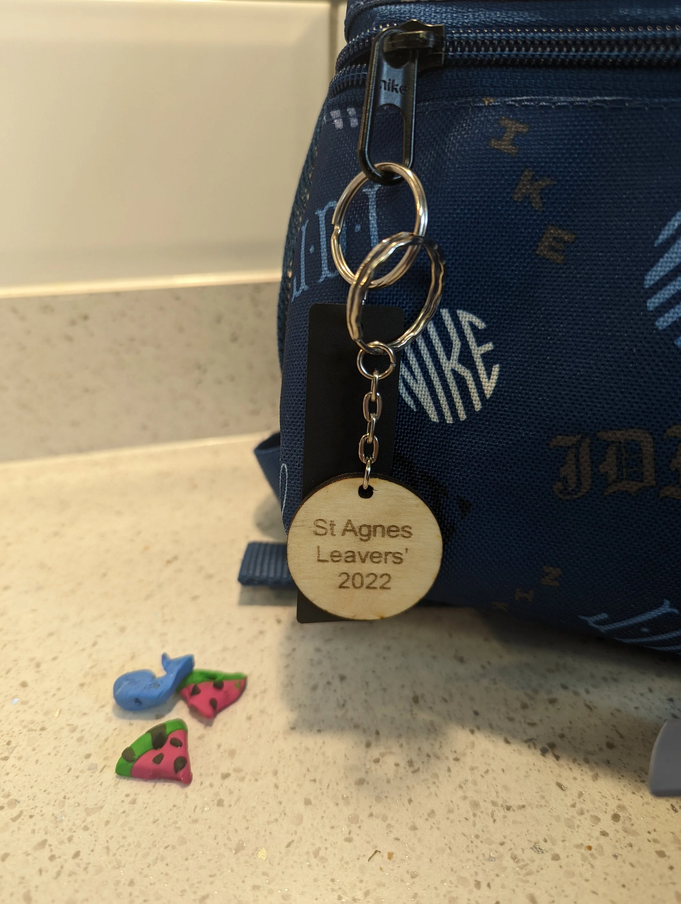 Personalized School Leavers Keyrings - Sustainable Wood End of Year Gifts for Students - Image 3