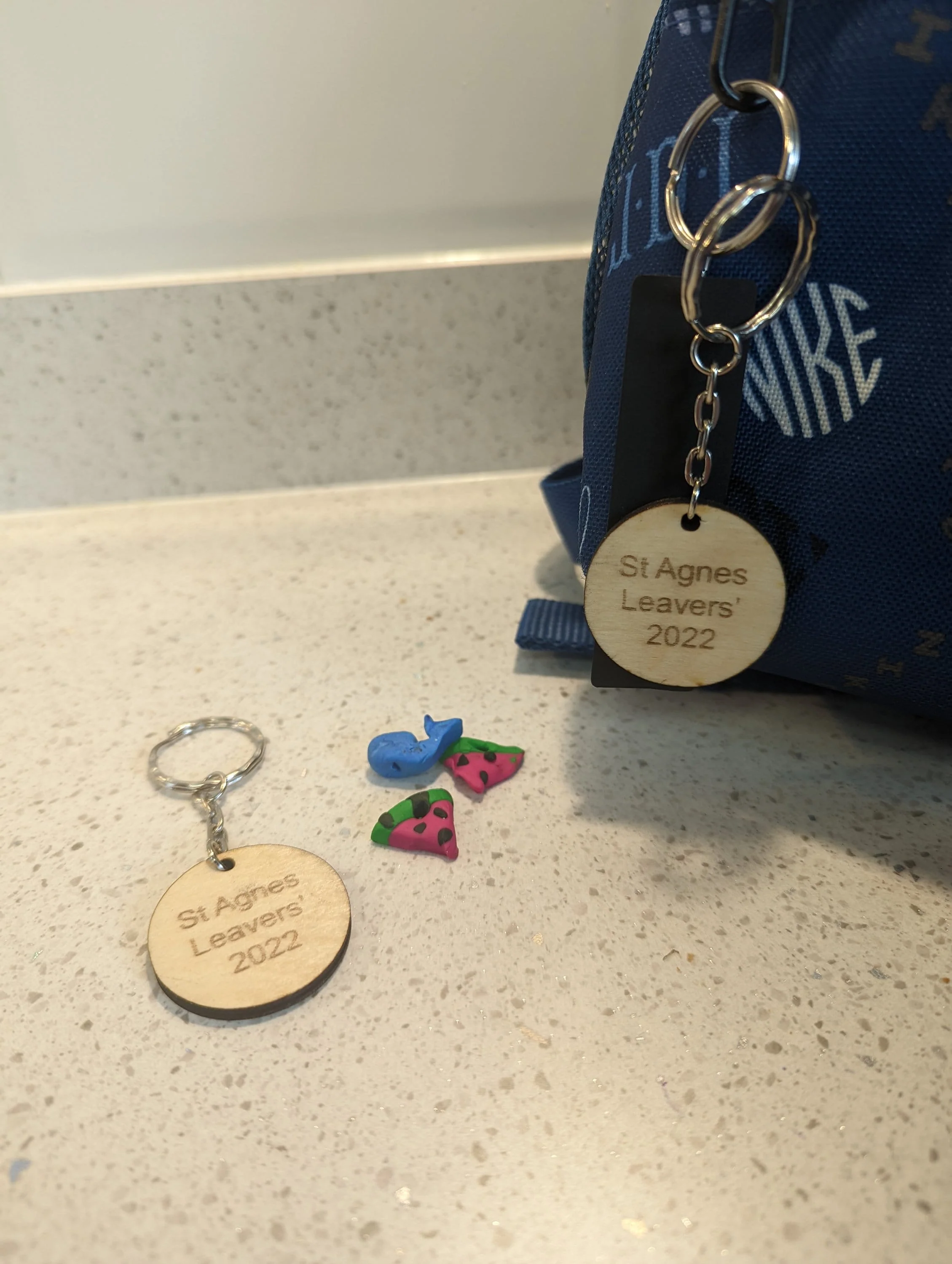Personalized School Leavers Keyrings - Sustainable Wood End of Year Gifts for Students - Image 4