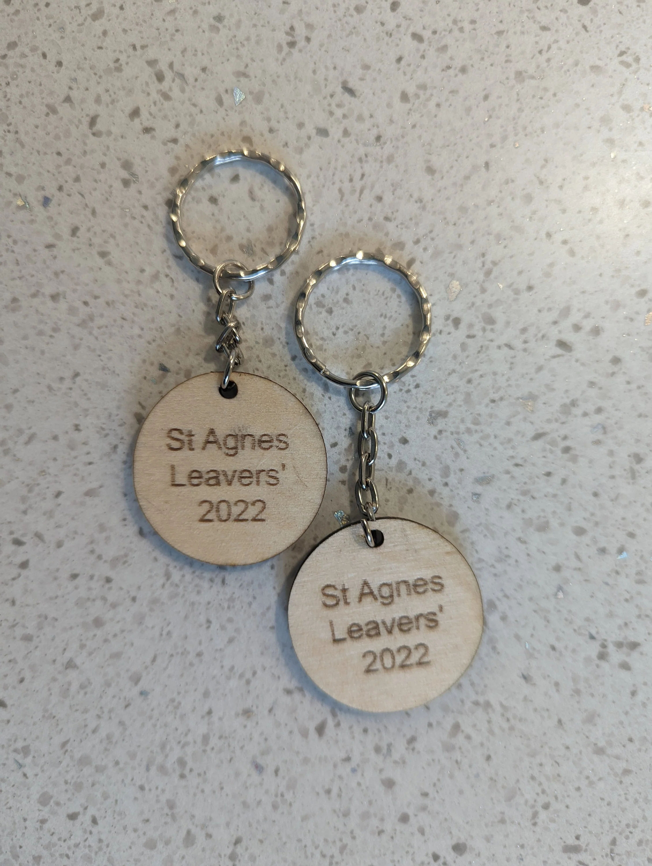 Personalized School Leavers Keyrings - Sustainable Wood End of Year Gifts for Students - Image 7